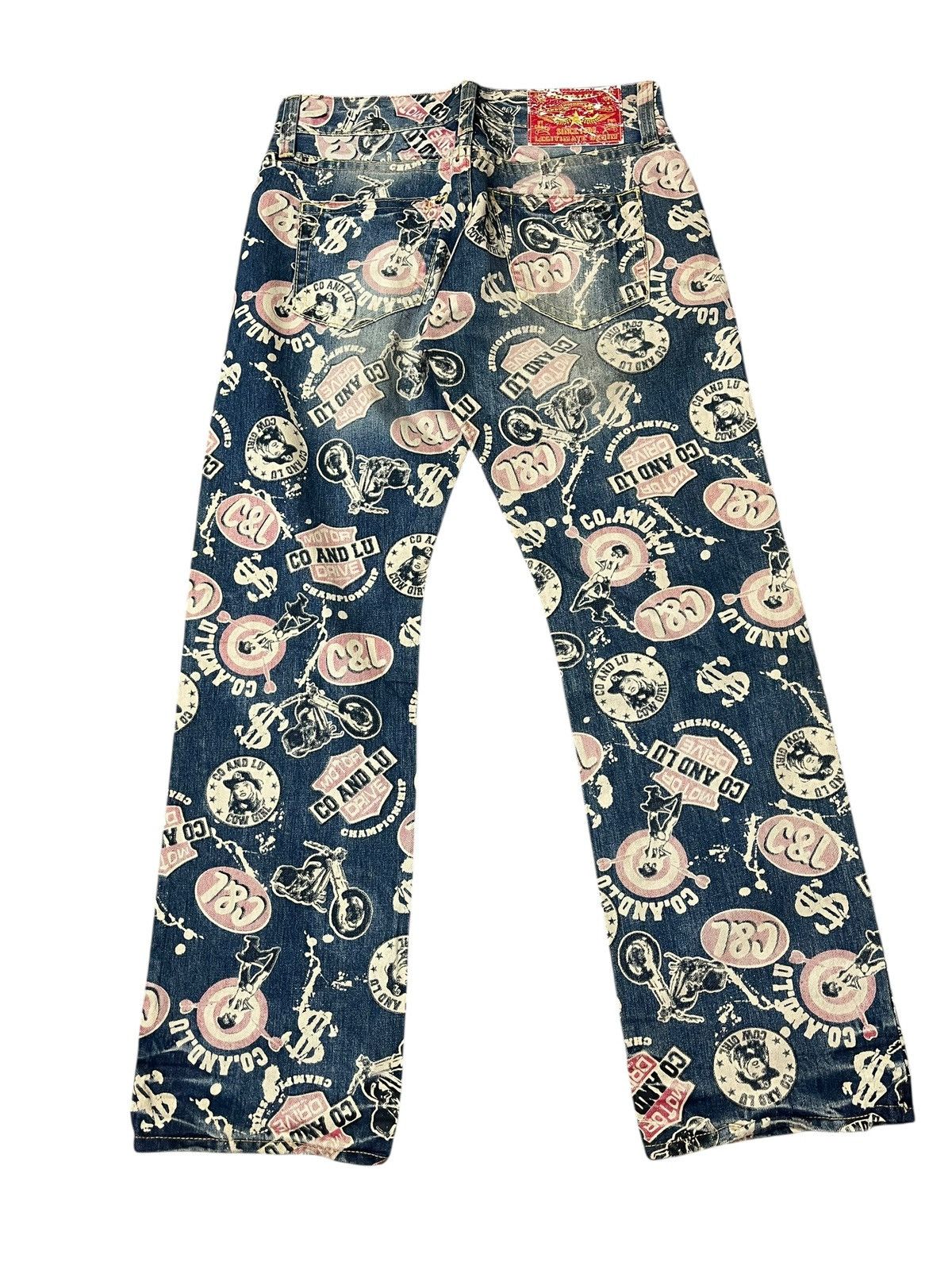 Hysteric Glamour Vintage Co & Lu Jeans Full Print Size US 31 - 2 Thumbnail