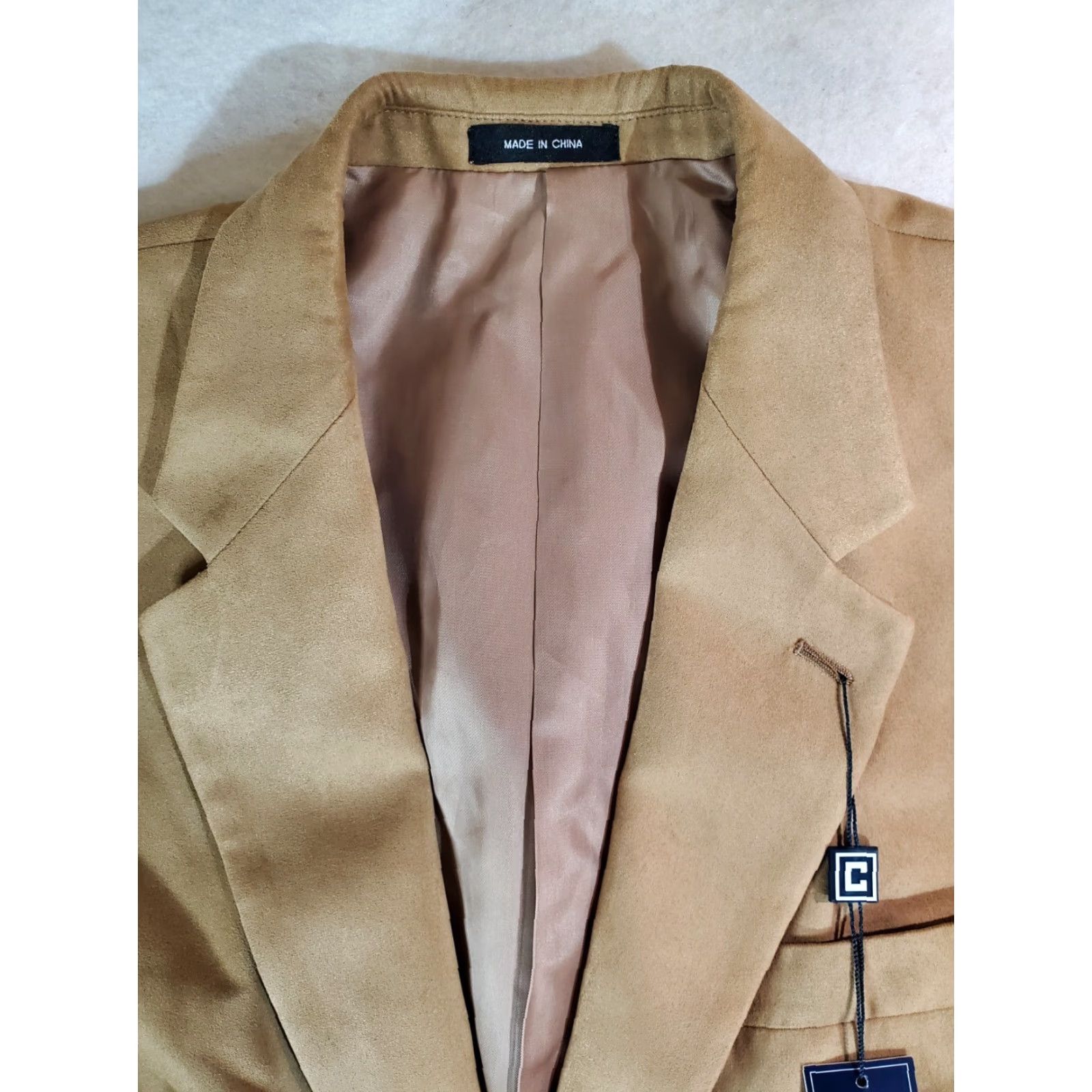 Ralph Lauren Ralph Lauren Chaps Signature Mens Faux Suede Suit Coat Size 48R Tan NWTs Size 48R - 3 Thumbnail