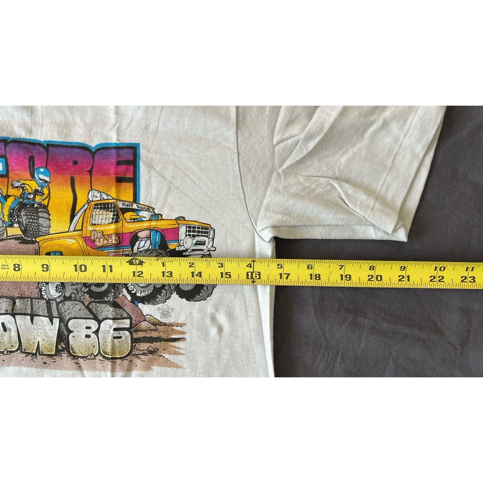 Hanes Score Show Racing ‘85 Vintage T-Shirts Men’s Grey Deadstock Size US S / EU 44-46 / 1 - 6 Thumbnail