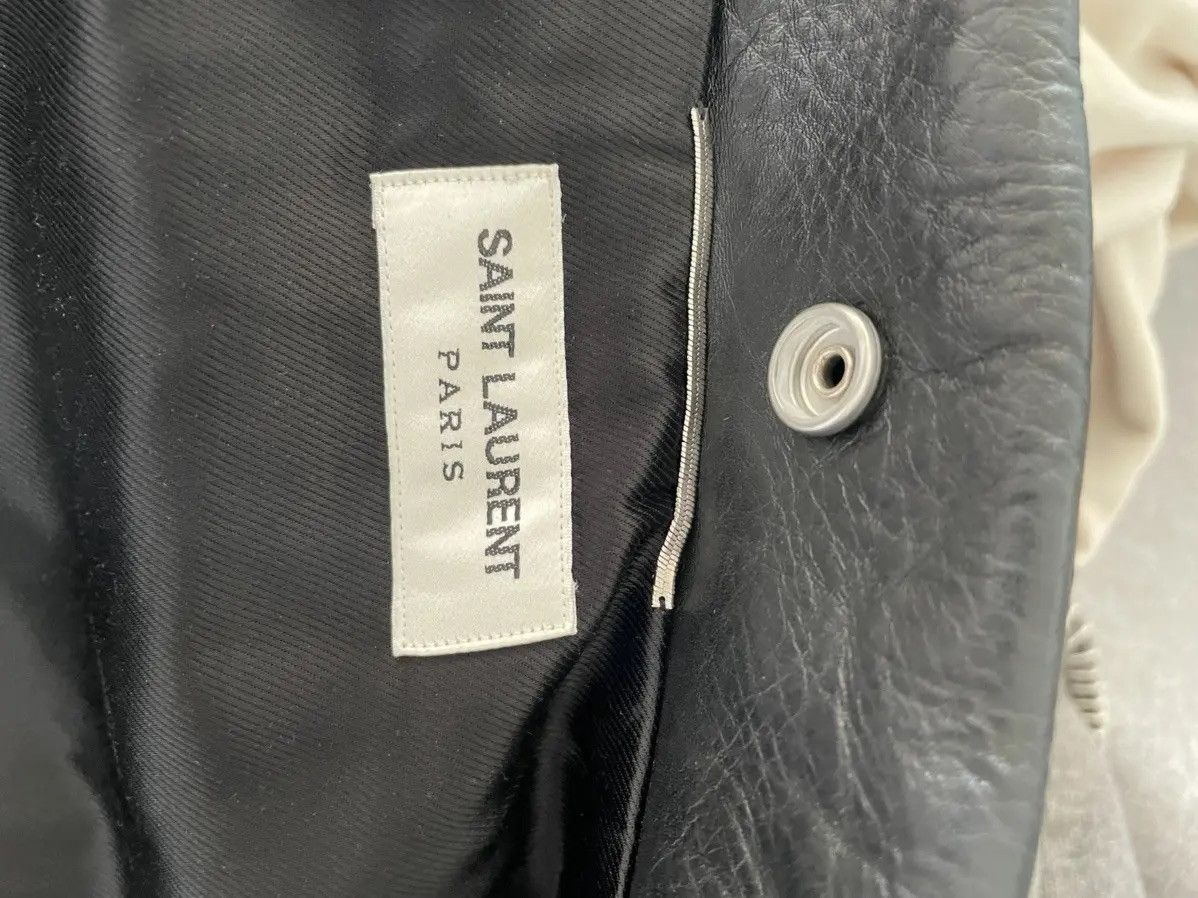 Saint Laurent Paris SLP Martini Cat Leather Jacket Size US M / EU 48-50 / 2 - 3 Thumbnail