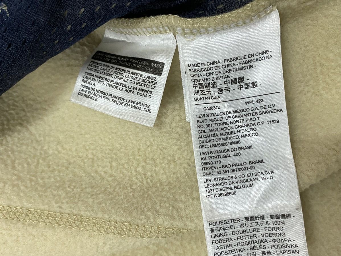 Levi's Levi’s Deep Pile Sherpa Fleece Jacket Cream Navy Retro Style Size US L / EU 52-54 / 3 - 12 Thumbnail