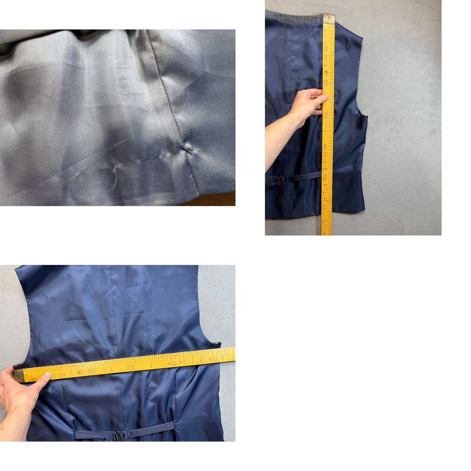 NEXT NEXT Mens 42R Gray Wool Blend Vest Waistcoat Suit Vest 3 Piece Shirt Style Size US XS / EU 42 / 0 - 10 Thumbnail