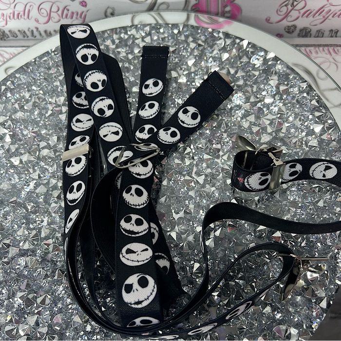 Bretelles Unisexes Buckle Down - Nightmare Before Christmas Jack & Sally - Nylon Extensible 2.5cm