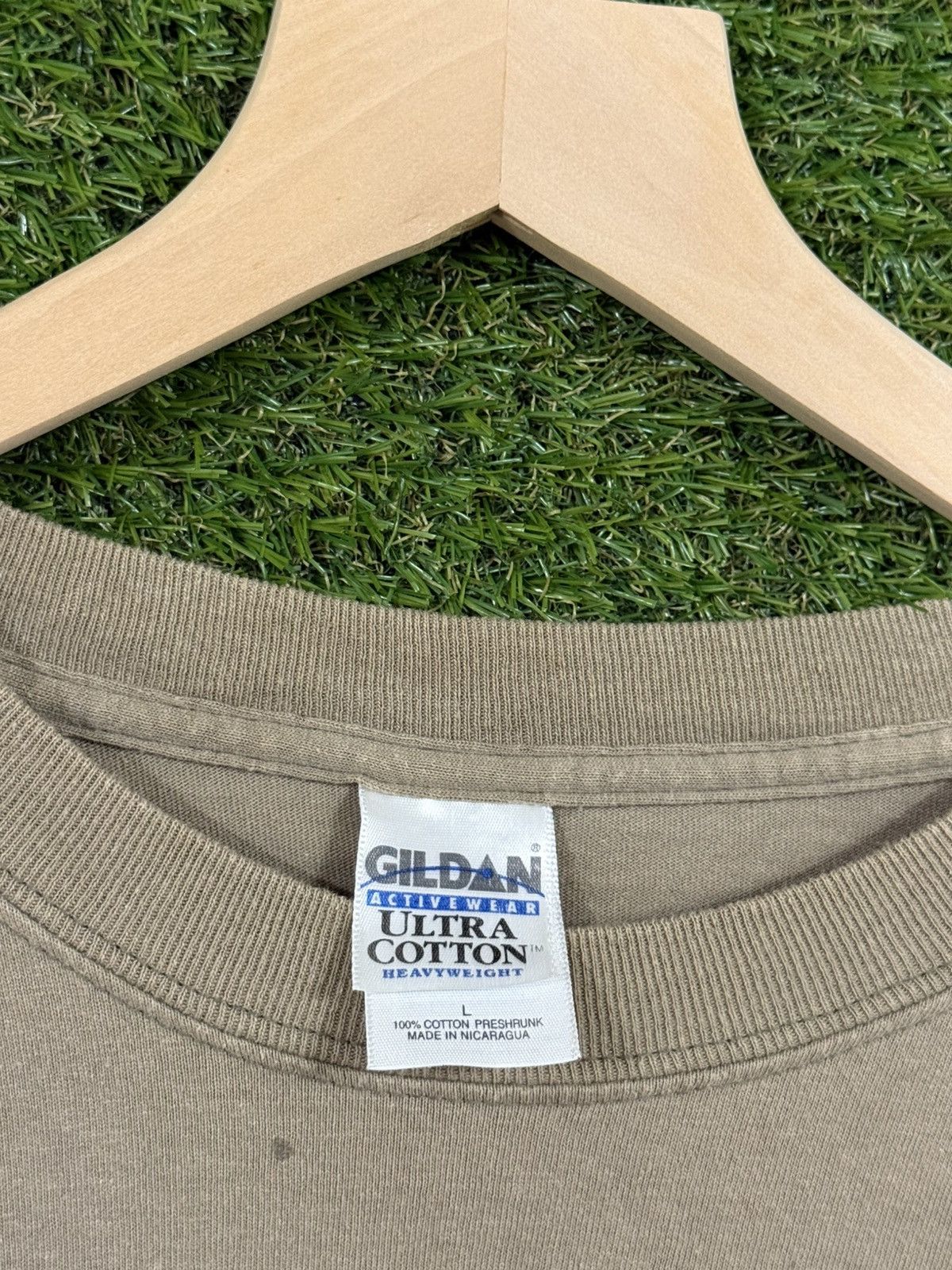 Vintage Vintage Gildan Beige Longhorn Cave Texas UT University Large Size US L / EU 52-54 / 3 - 3 Thumbnail