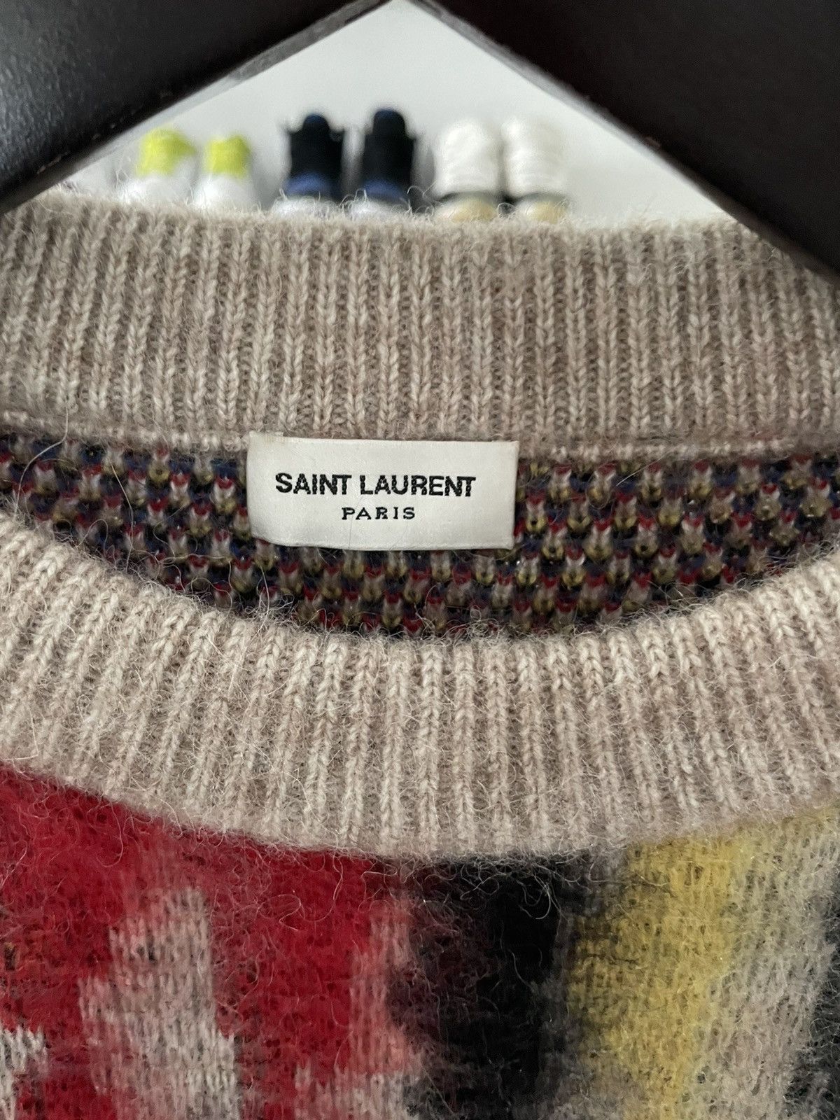 Saint Laurent Paris Saint Laurent Colorful Mohair Knit Size US M / EU 48-50 / 2 - 2 Thumbnail