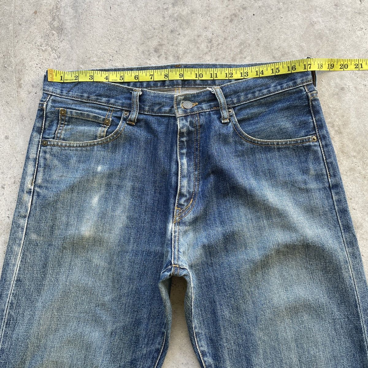 Japanese Brand W34💥 Vintage Japanese Brand Faded Jeans Denim Pants Size US 34 / EU 50 - 5 Thumbnail