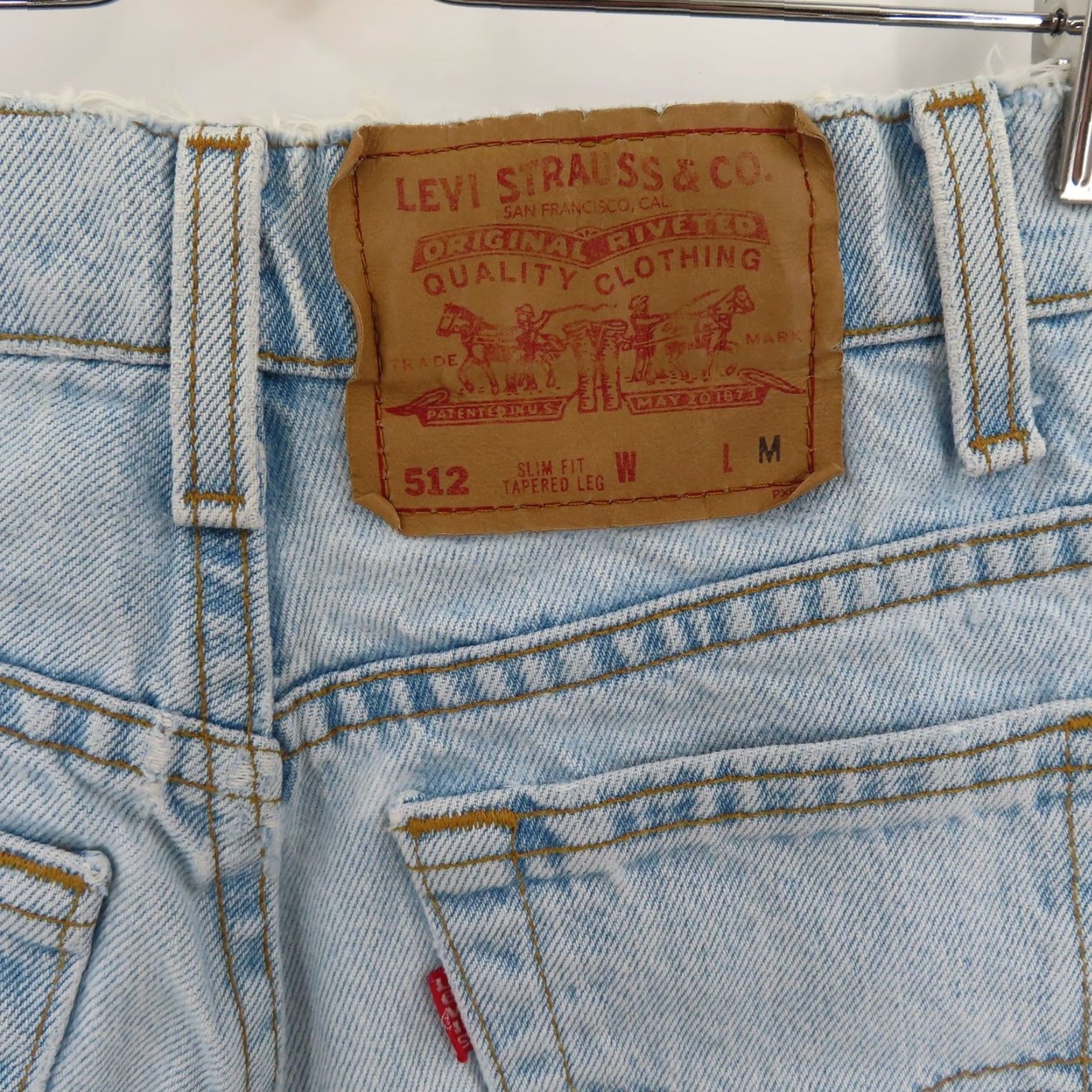 Levi's VTG Levi's 512 Jeans Slim Tapered 3 Juniors Light Blue Wash Denim 90s Women Size 26" / US 2 / IT 38 - 7 Thumbnail