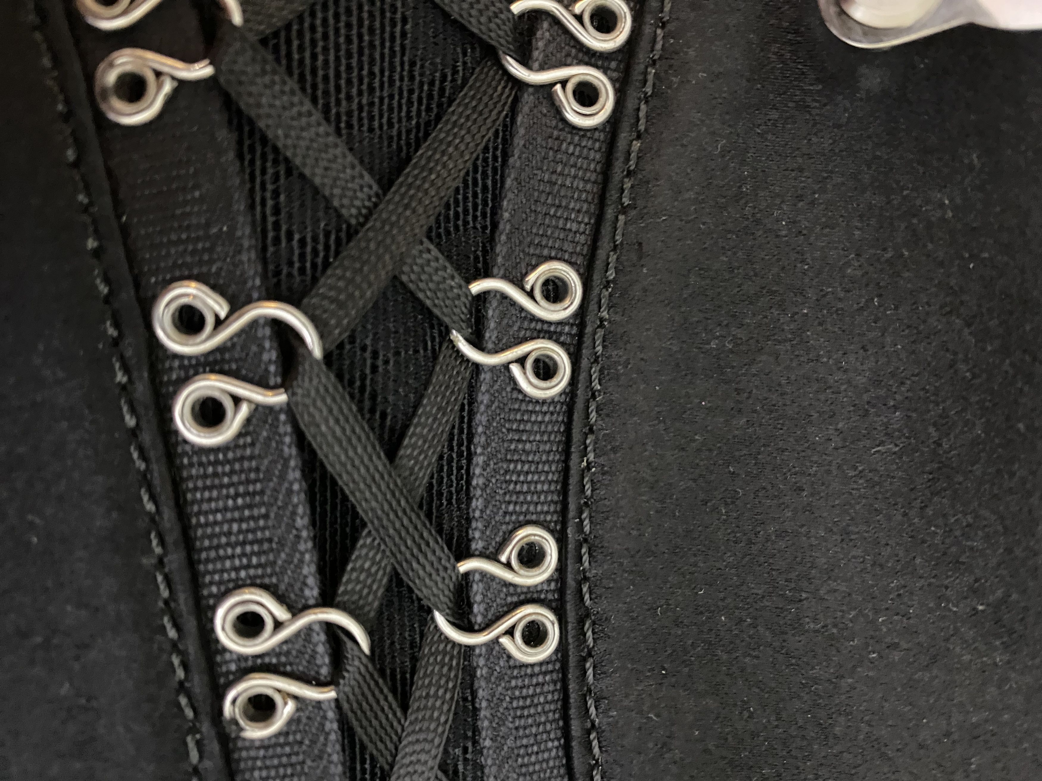 John Galliano John Galliano Black Corset Lace-Up Bag Designer Handbag Size ONE SIZE - 11 Thumbnail
