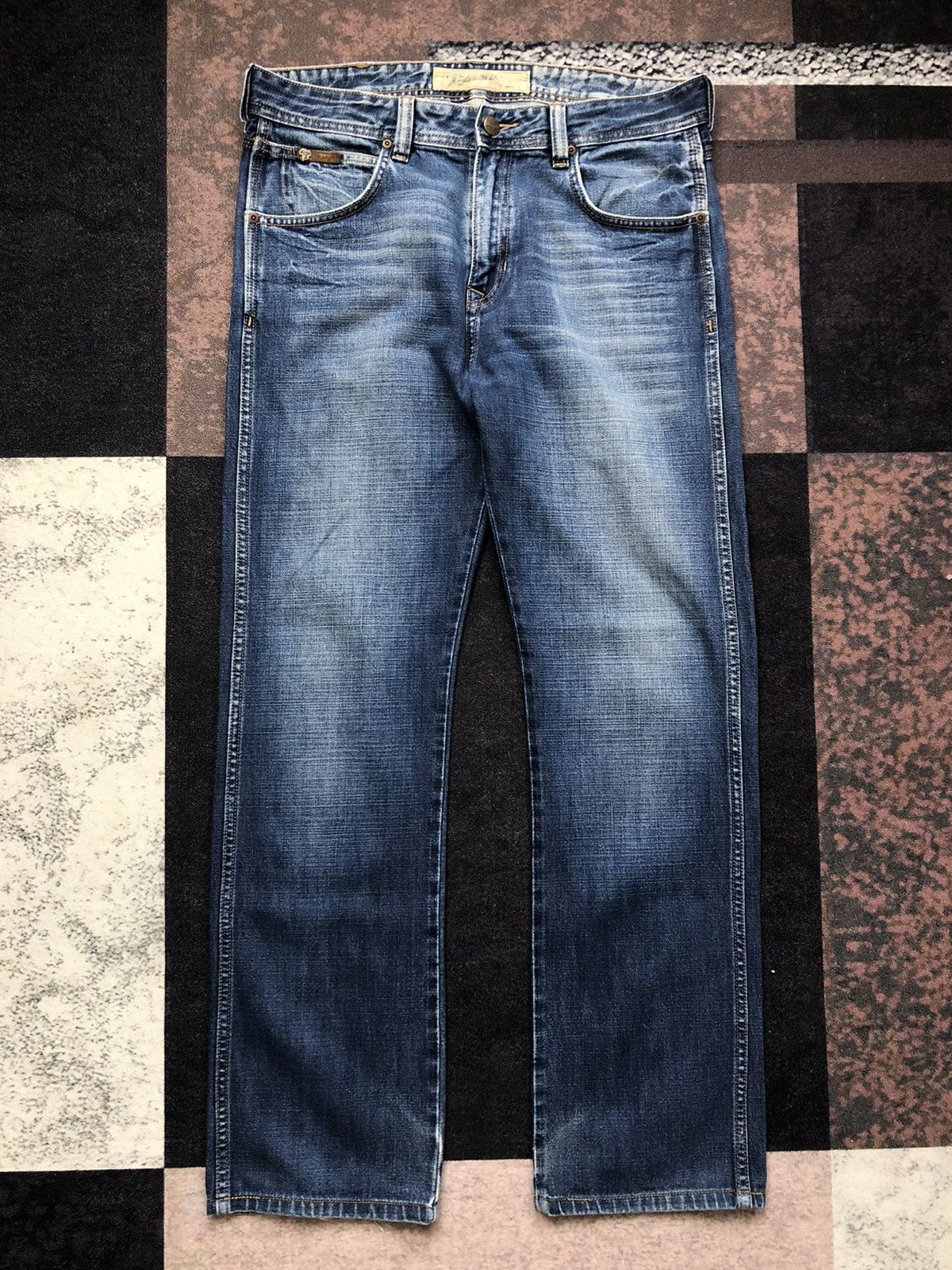 Vintage Vintage Wrangler Regular Fit Straight Jeans Size US 35 - 2 Thumbnail