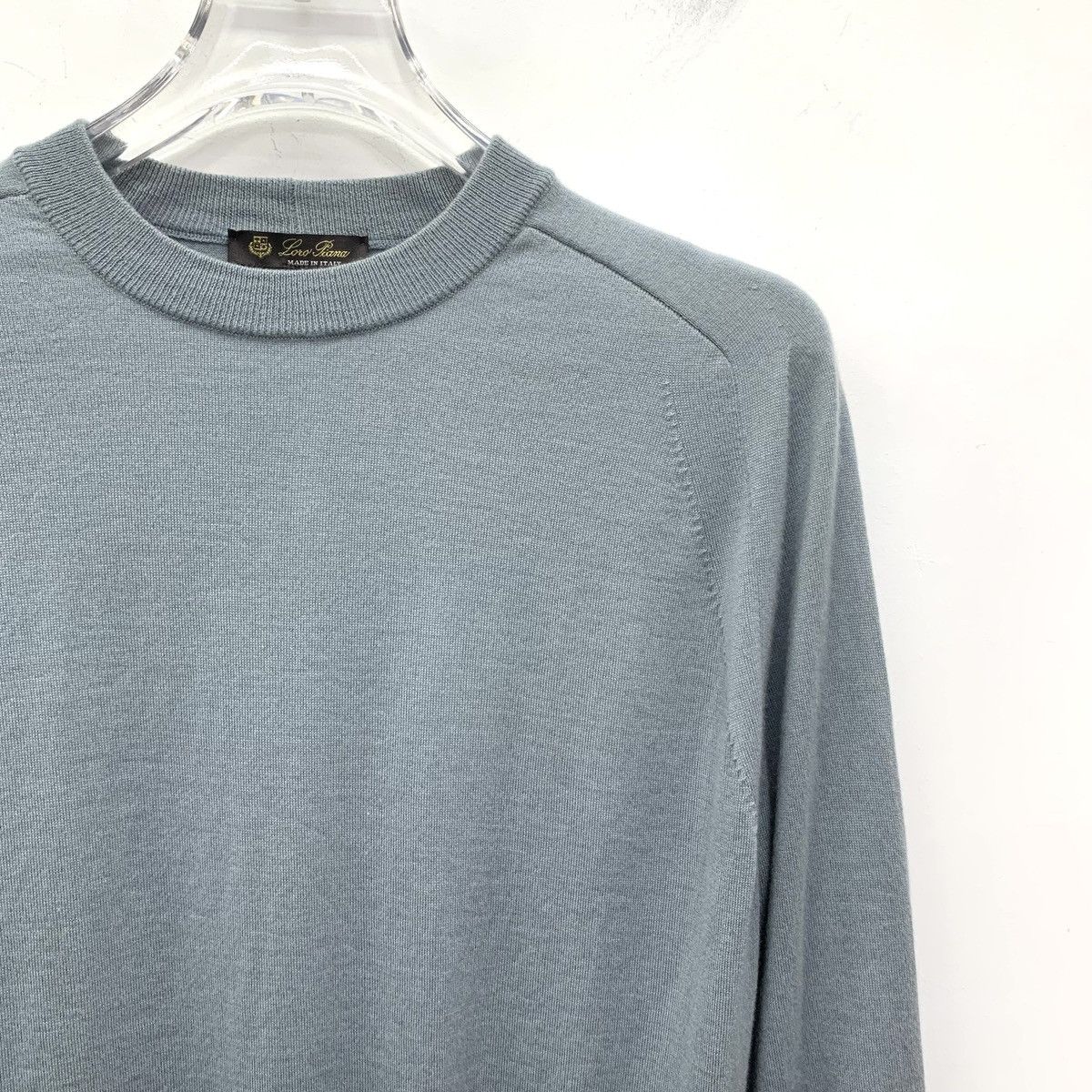 Loro Piana Loro Piana Blue Cashmere Long Sleeve Knit Sweater K26WX Size US XS / EU 42 / 0 - 3 Thumbnail