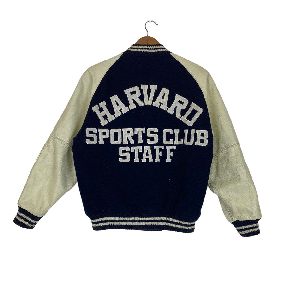 Vintage ✨Vtg Harvard Sport Club Staff wool varsity jacket Size US M / EU 48-50 / 2 - 2 Thumbnail