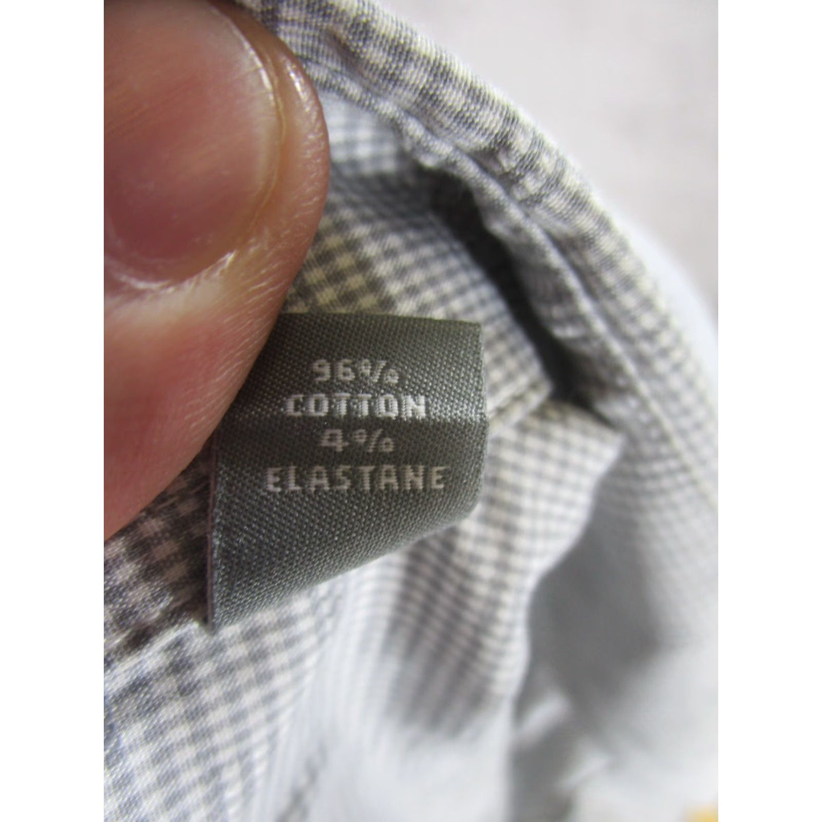 Michael Kors MICHAEL KORS Dress Shirt Mens 16.5 Long Sleeve Plaid Stretch Gray Cotton Regular Fit Size 42R - 8 Thumbnail