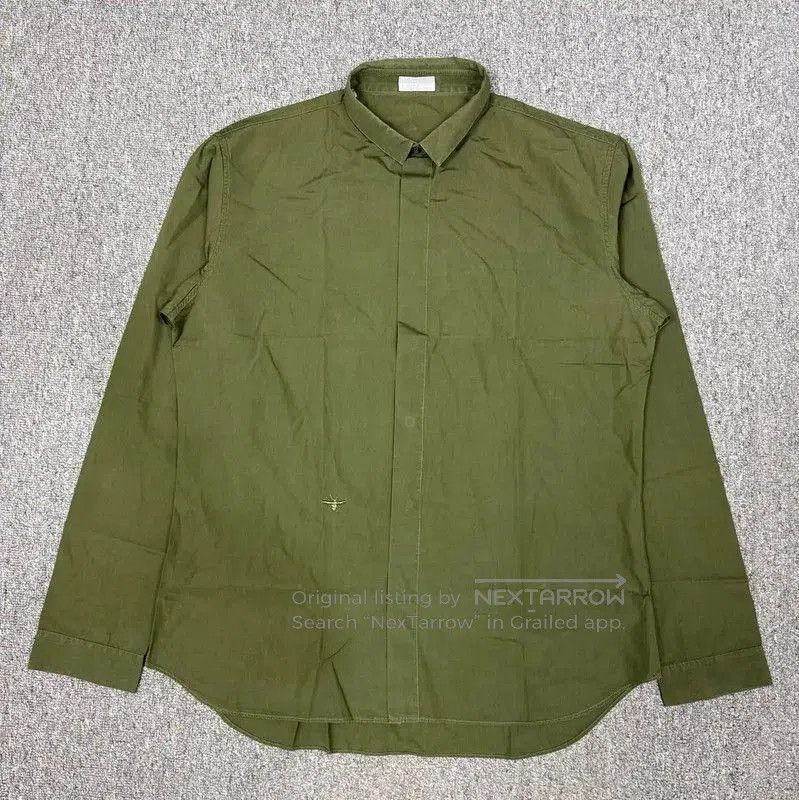 Dior Dior Green Cotton Men's Long Sleeve Shirt . Size US L / EU 52-54 / 3 - 1 Thumbnail