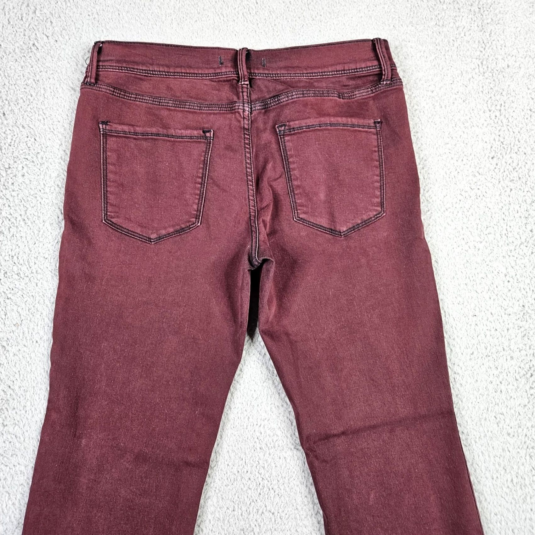 Free People Free People Jeans Women’s Purple Mid-rise Five pockets Size W29 Regular Fit Belted Denim Style Casual Mens Womens Size 29" - 6 Thumbnail