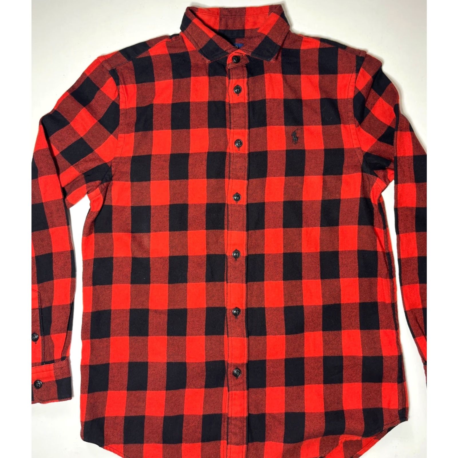 Polo Ralph Lauren Polo Ralph Lauren Men’s Relaxed Fit Plaid Cotton Twill Shirt Sz M Red, Black Button-Up Shirt Size US M / EU 48-50 / 2 - 4 Thumbnail