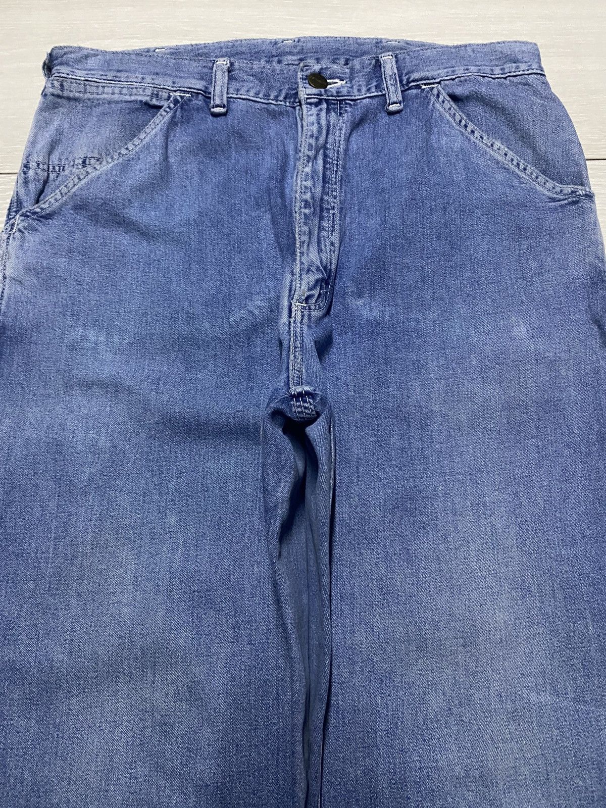 Carhartt Japan Vintage Carhatt Light Blue Carpenter Baggy Jeans Size US 32 / EU 48 - 3 Thumbnail