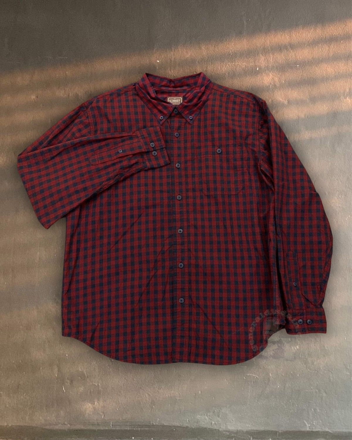 SCHMIDT CE Schmidt Workwear 3XL Button flannel long sleeve vintage Size US XXL / EU 58 / 5 - 1 Thumbnail