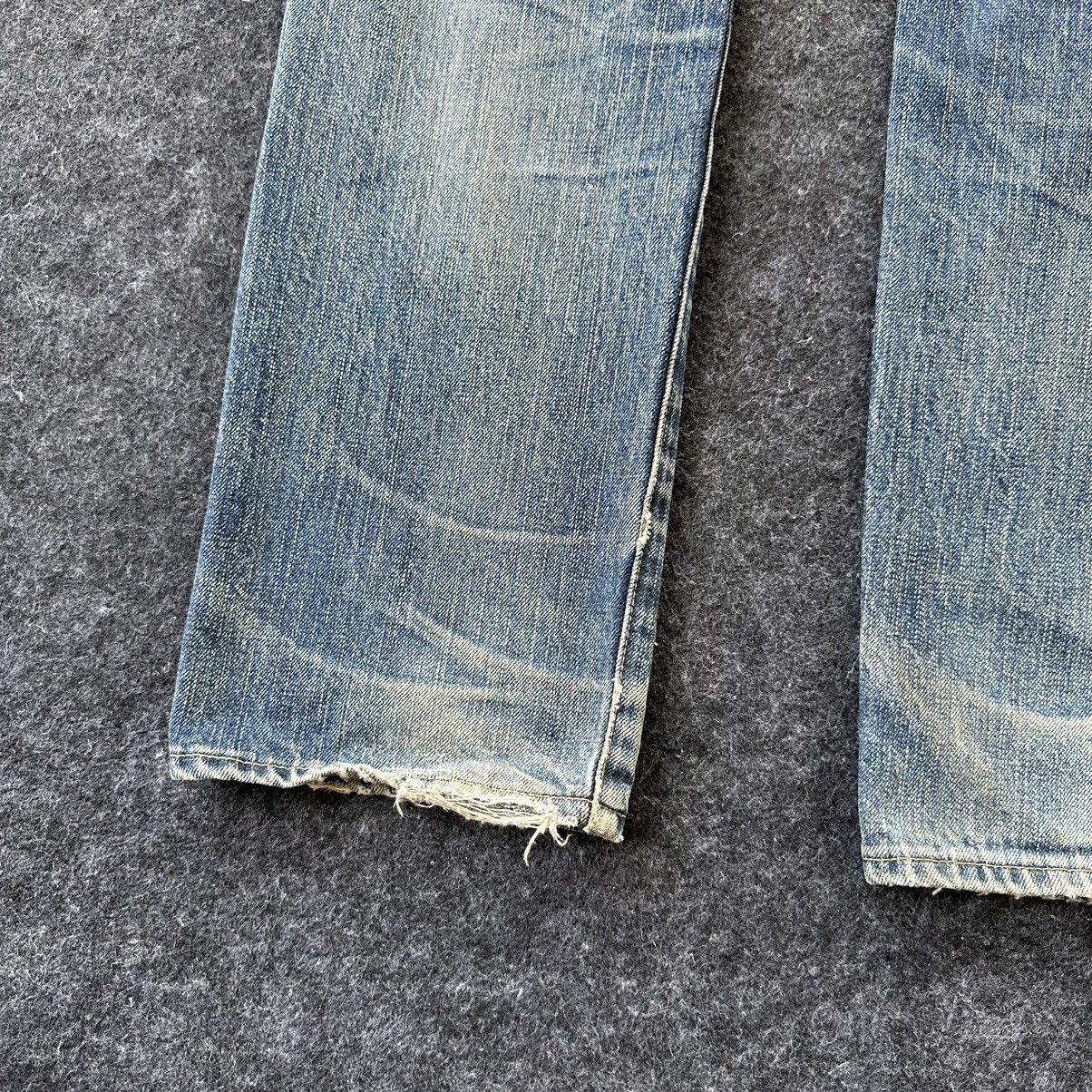 Levi's Levis 505 Red Loop Faded Washed Vintage Denim 29x33 D645 Size US 29 - 10 Thumbnail