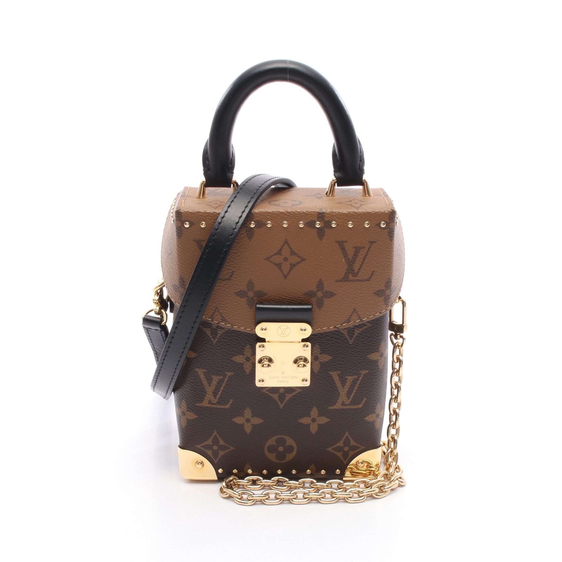 Louis Vuitton Louis Vuitton Camera Box Monogram Reverse Handbag Leather Brown Size ONE SIZE - 1 Thumbnail