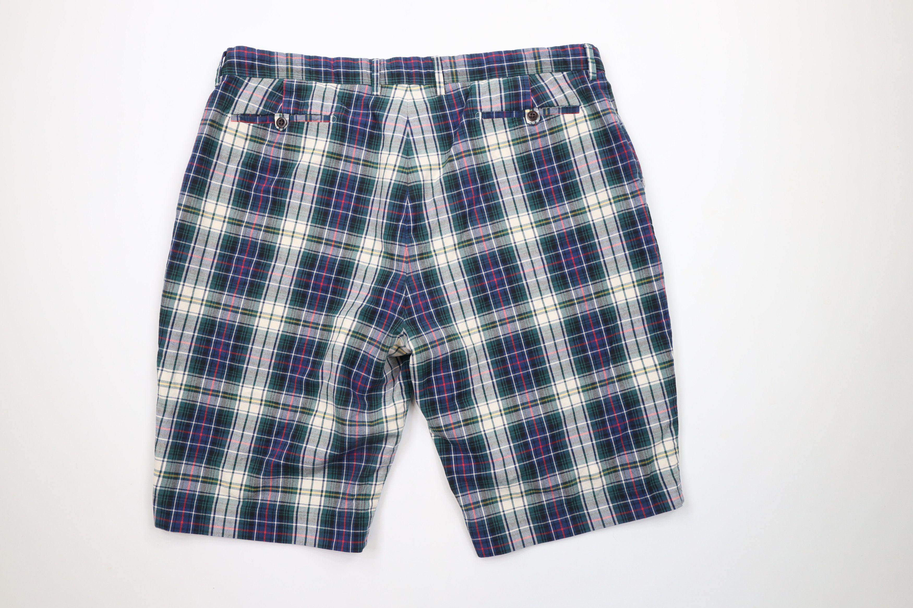 Ralph Lauren × Vintage Vintage 90s Ralph Lauren Golf Chino Shorts Plaid Cotton Size US 40 / EU 56 - 7 Thumbnail
