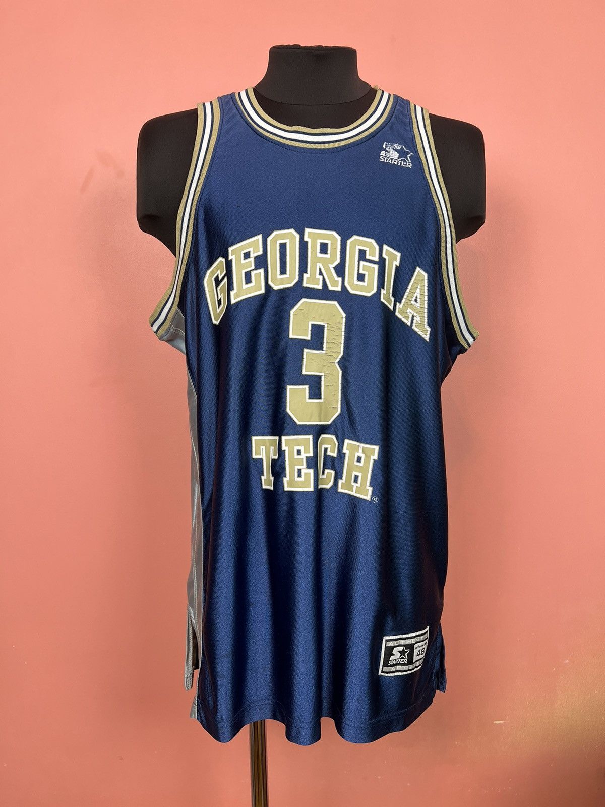 NBA Starter nba basketball georgia tech 3 jersey usa Size US L / EU 52-54 / 3 - 1 Thumbnail