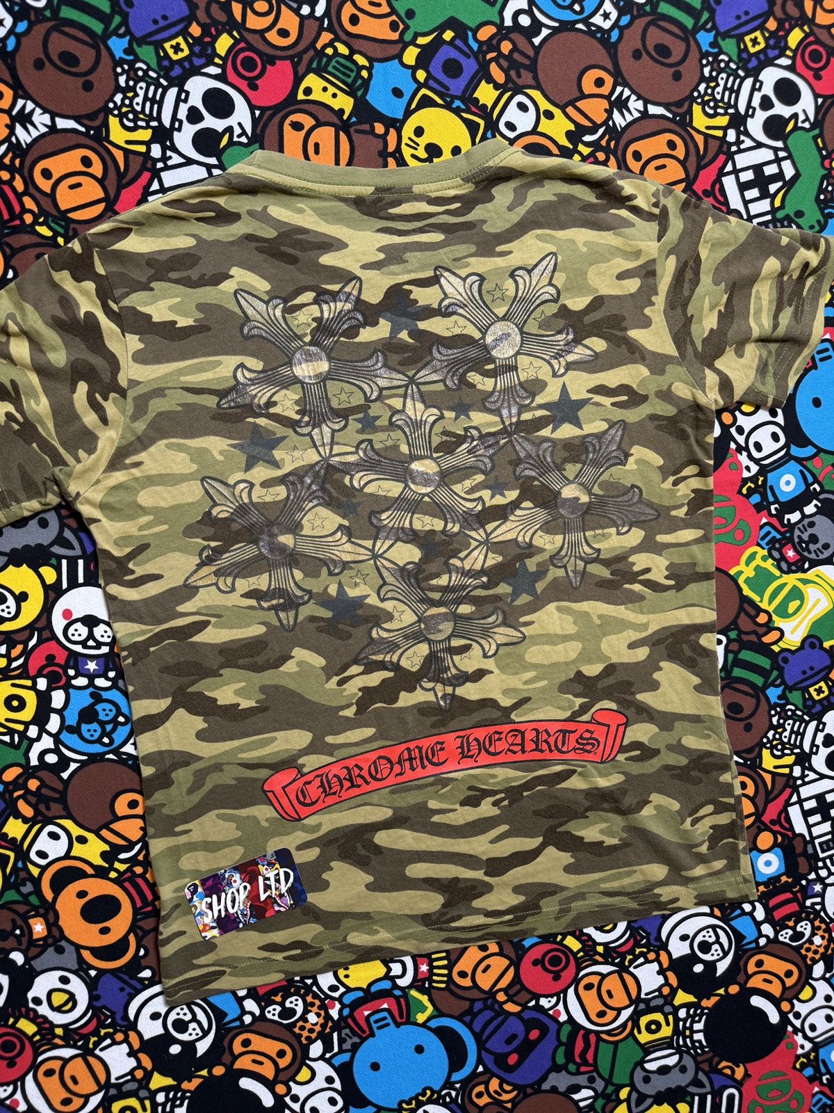 Chrome Hearts Chrome Hearts Camo Multi Star Logo Tee Size US S / EU 44-46 / 1 - 9 Thumbnail