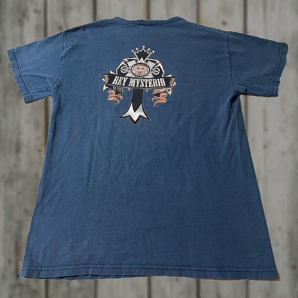 Vintage VINTAGE WWE Rey Mysterio 619 Wrestling Shirt S Small Blue Men T-Shirt Size US S / EU 44-46 / 1 - 1 Thumbnail