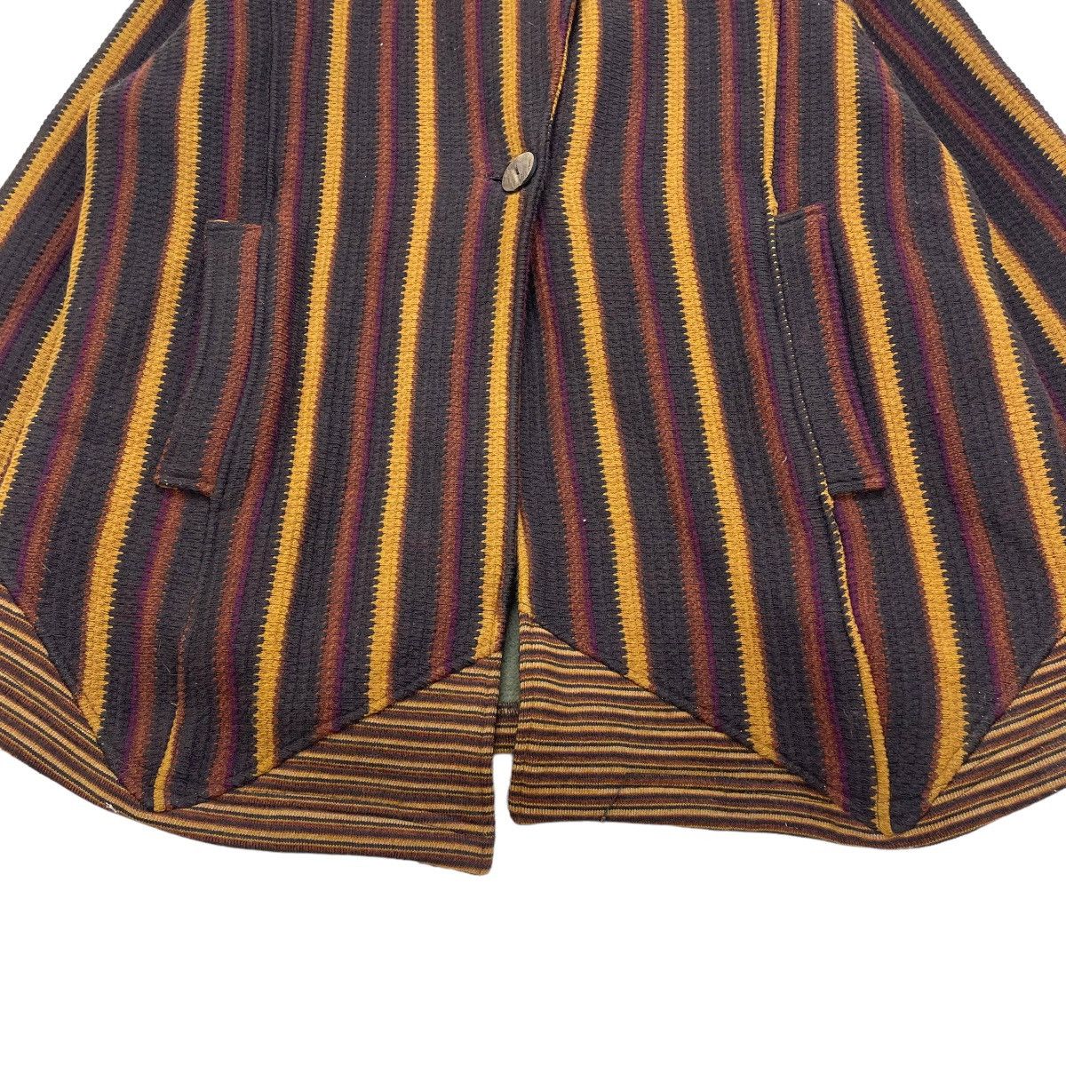 Other 💥Shawl Collar Designer Made In France Stripes Wool Blanket Size M / US 6-8 / IT 42-44 - 6 Thumbnail