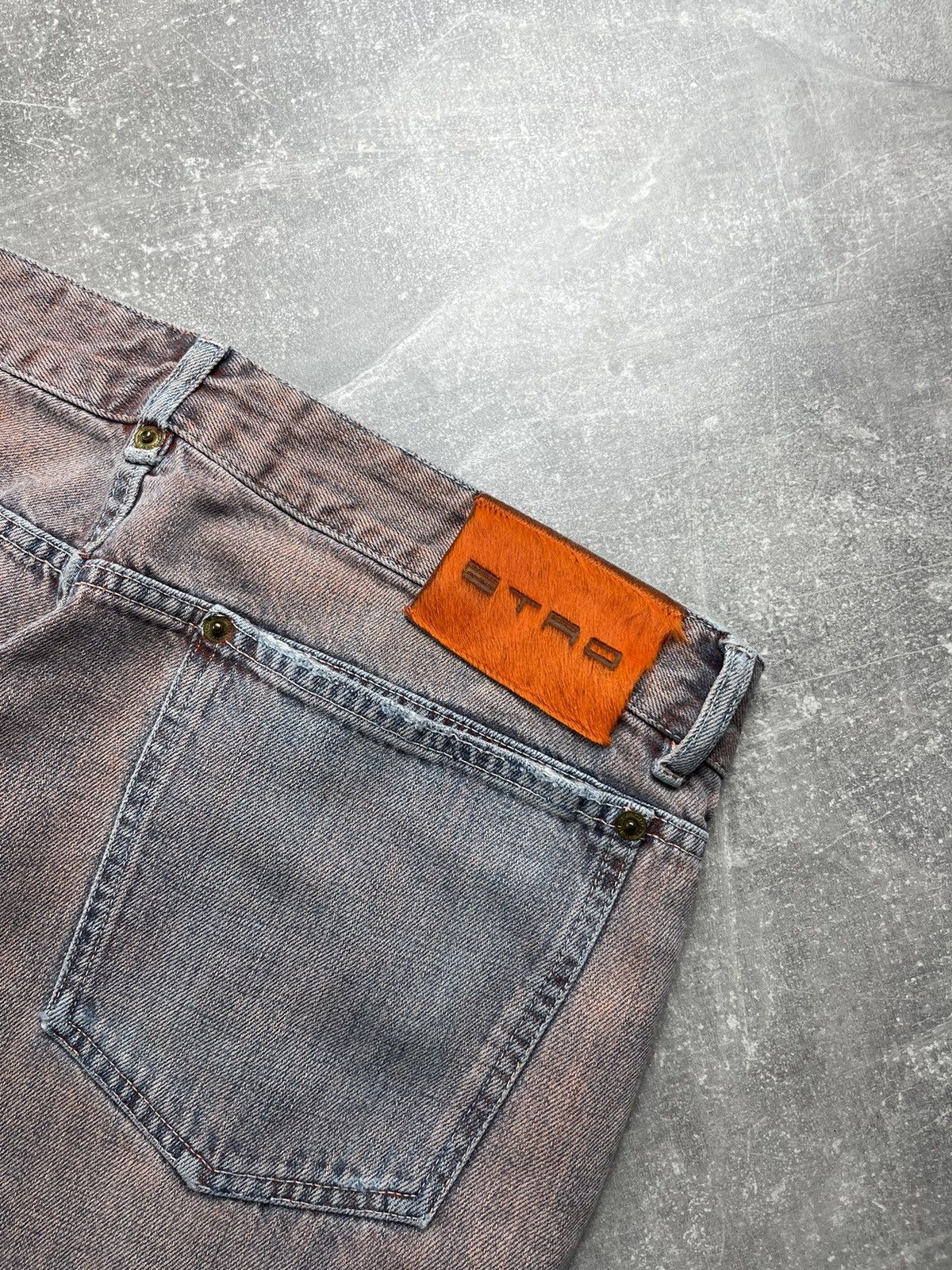 Etro Etro Vintage Denim Jeans Blue Washed Brick Size 34 Size US 34 / EU 50 - 4 Thumbnail