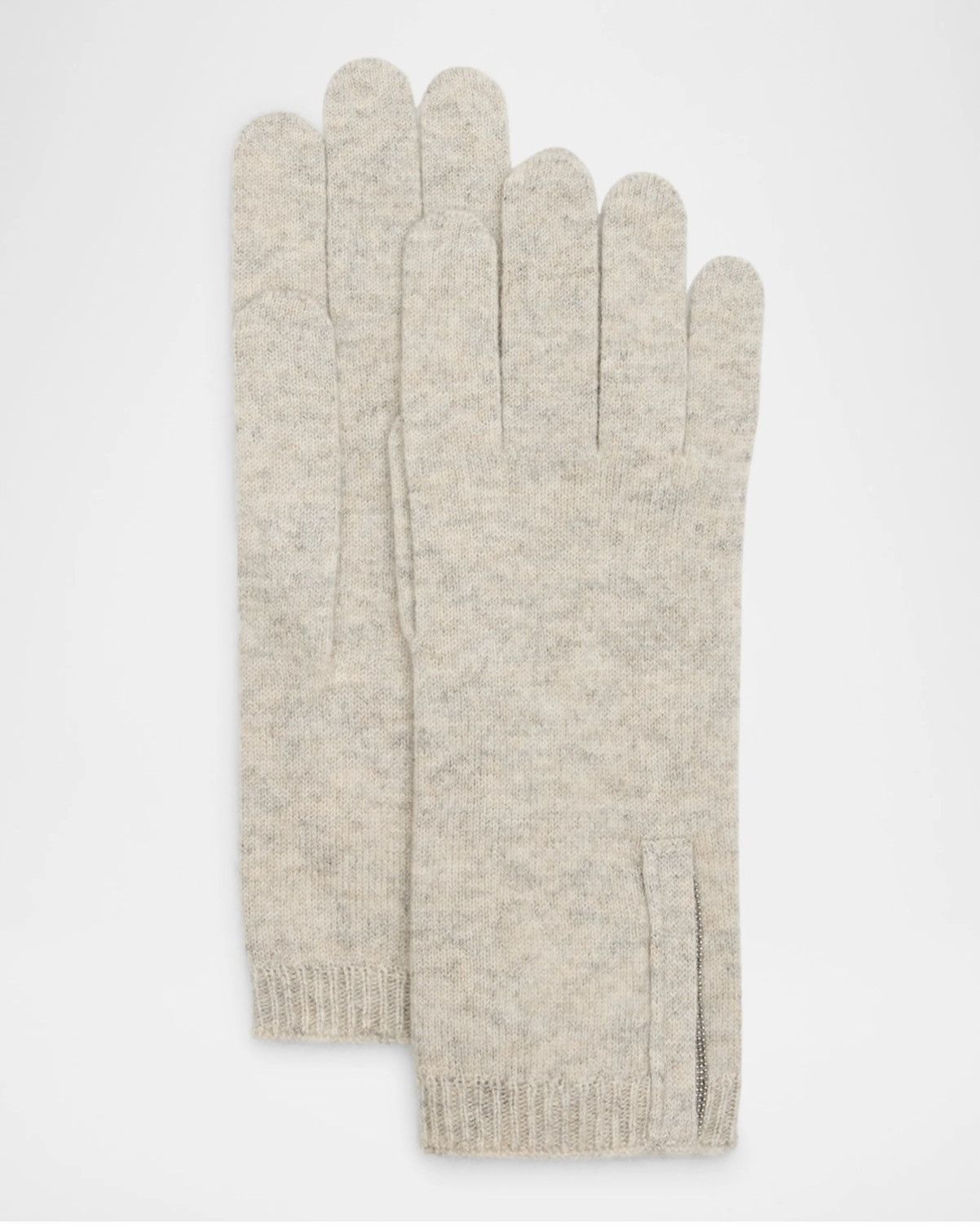 Brunello Cucinelli NWT Brunello Cucinelli Cashmere Glove w/ Monili Detai Size ONE SIZE - 1 Thumbnail