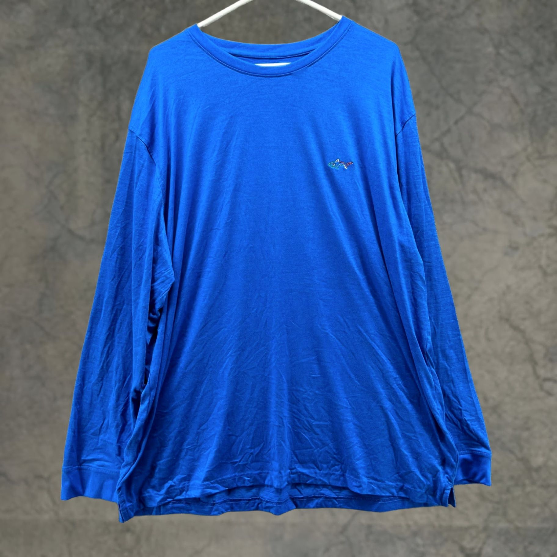 Vintage Greg Norman Shirt Mens 2XL Blue Long Sleeve Crewneck Cotton Texports Logo Shirt Size US XXL / EU 58 / 5 - 1 Thumbnail