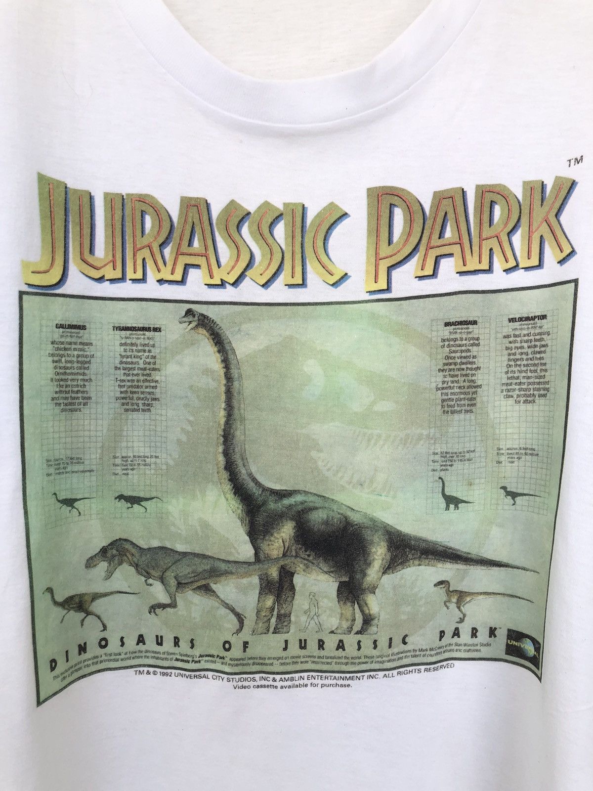 Other Vintage 90s JURASSIC PARK Movie Promo Tee Size US L / EU 52-54 / 3 - 5 Thumbnail