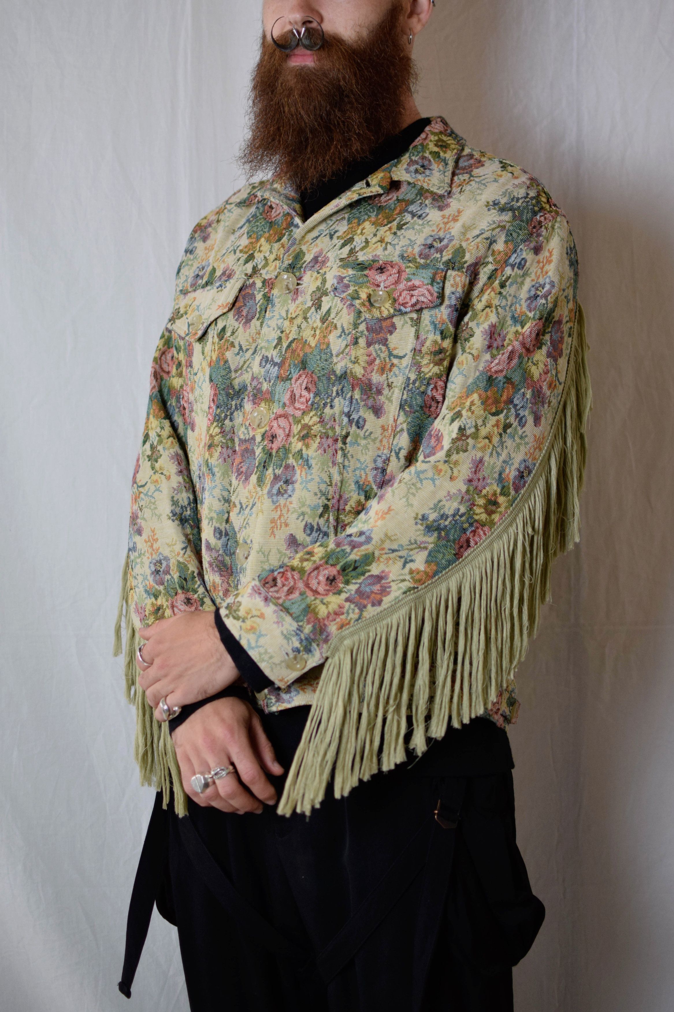 Song For The Mute SftM 24.1 Fringe Jacket - MJK095_JQRDYLW Size US L / EU 52-54 / 3 - 1 Thumbnail