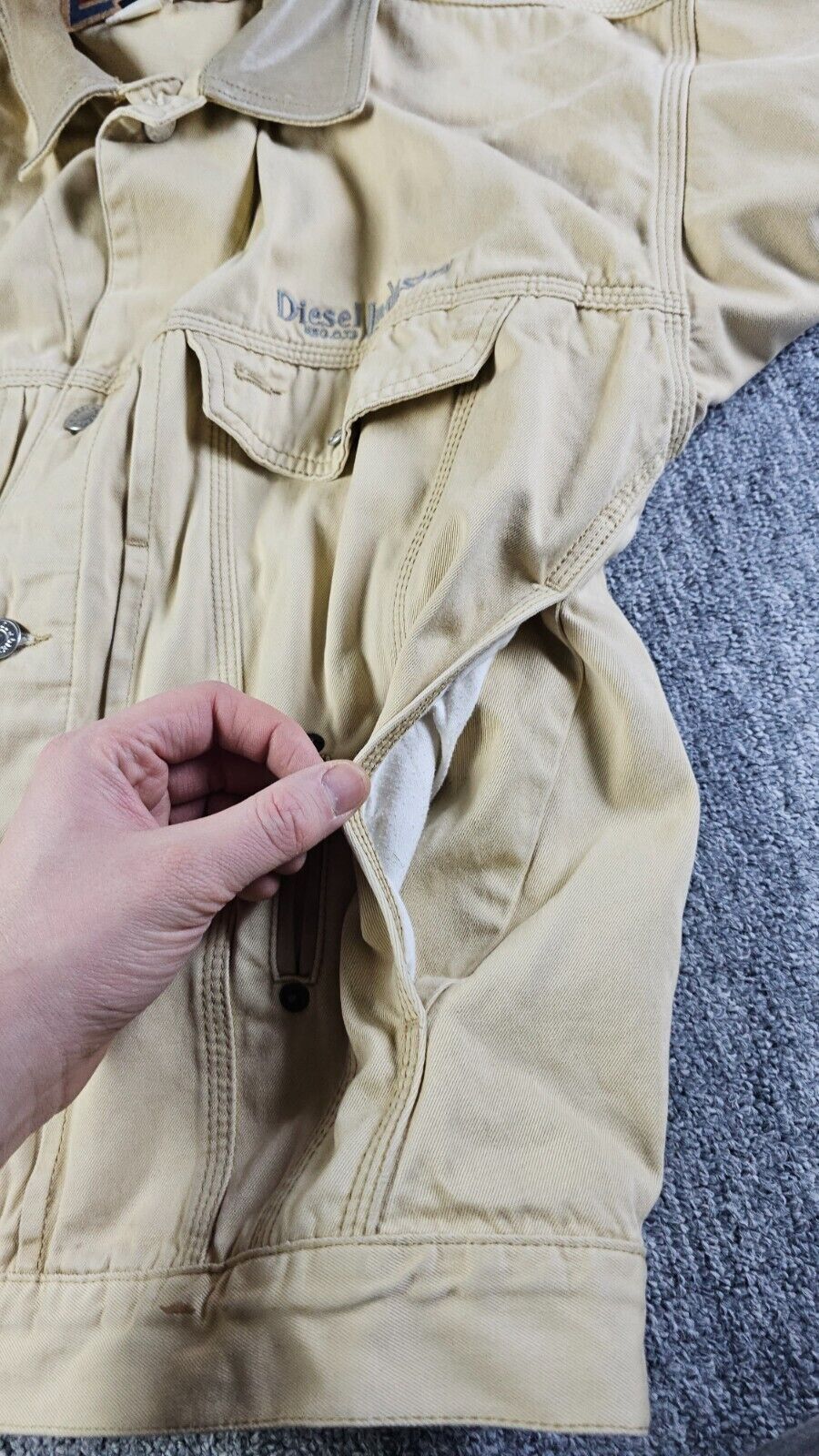 Diesel Vintage 90s Diesel Denver Jacket Leather Made in Italy L Size US L / EU 52-54 / 3 - 10 Thumbnail