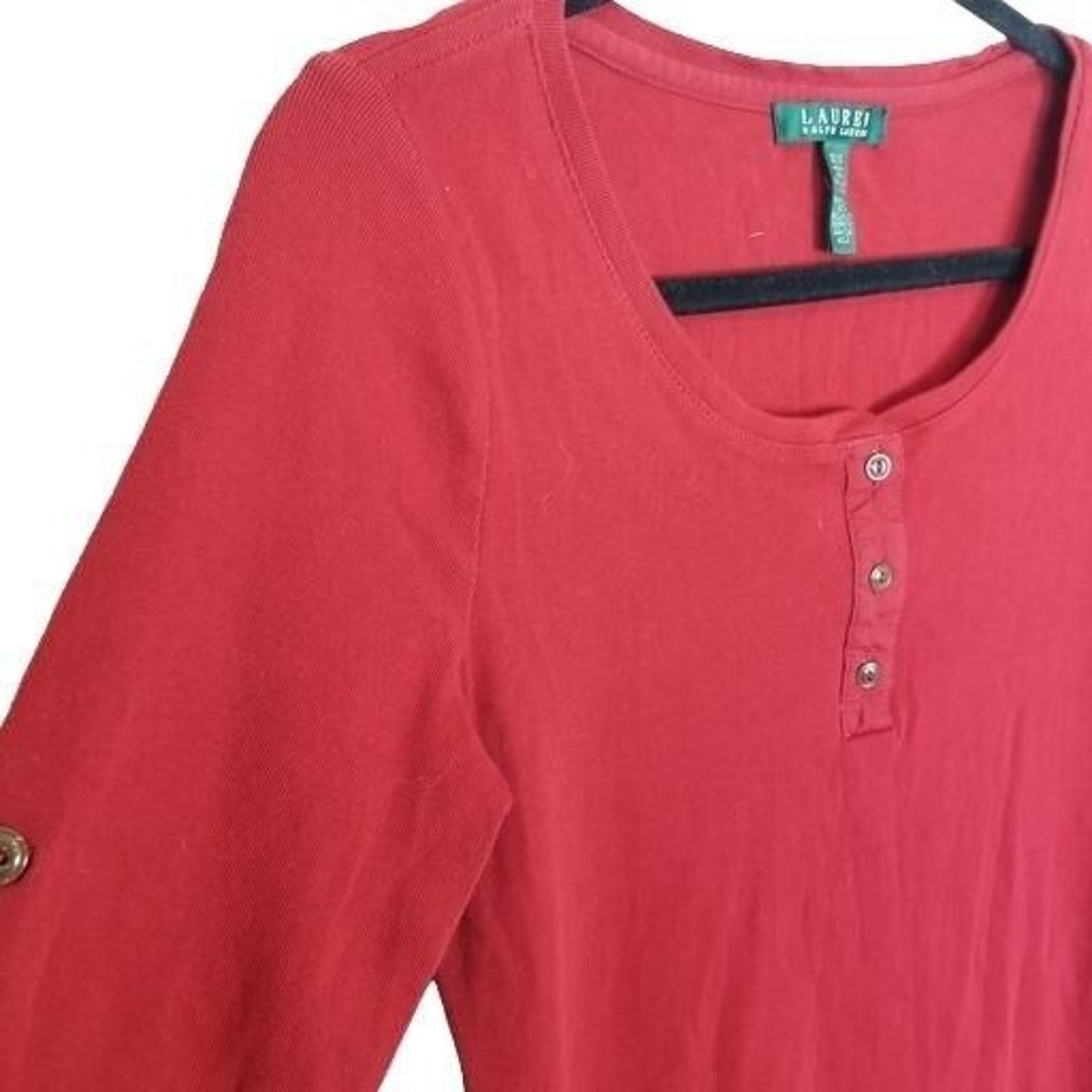 Lauren Ralph Lauren Lauren Ralph Lauren Womens Ribbed Henley Mini Dress Sz M Size M / US 6-8 / IT 42-44 - 5 Thumbnail