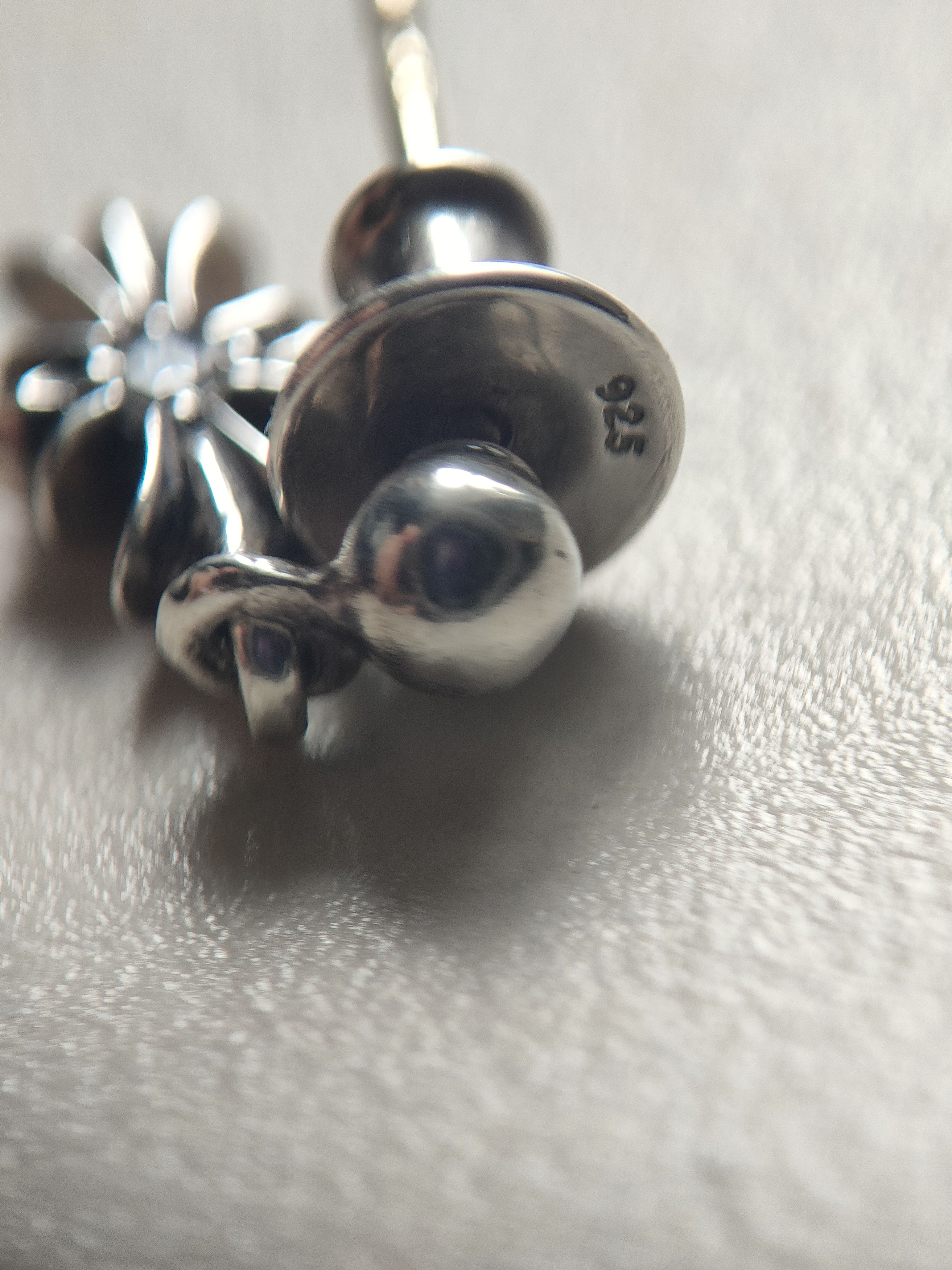 Chrome Hearts Chrome Hearts Silver Diamond Tiny E Cross Earring Stud Size ONE SIZE - 5 Thumbnail