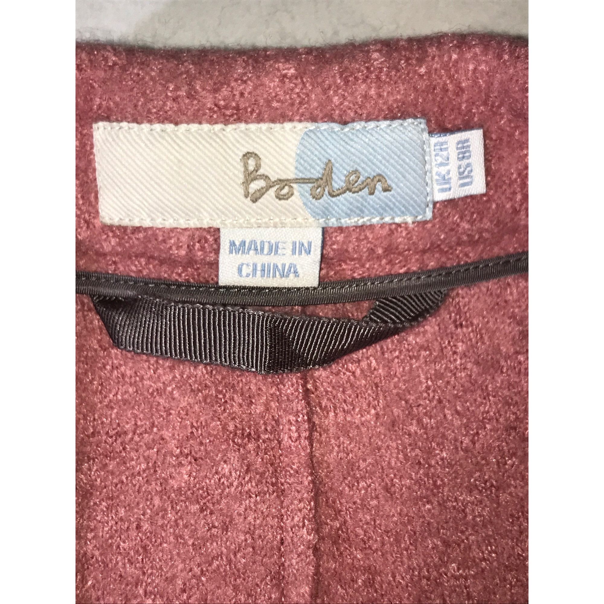 Boden Boden Women's Pink Rose Longline Wool Trench Winter Coat Size XL / US 12-14 / IT 48-50 - 3 Thumbnail