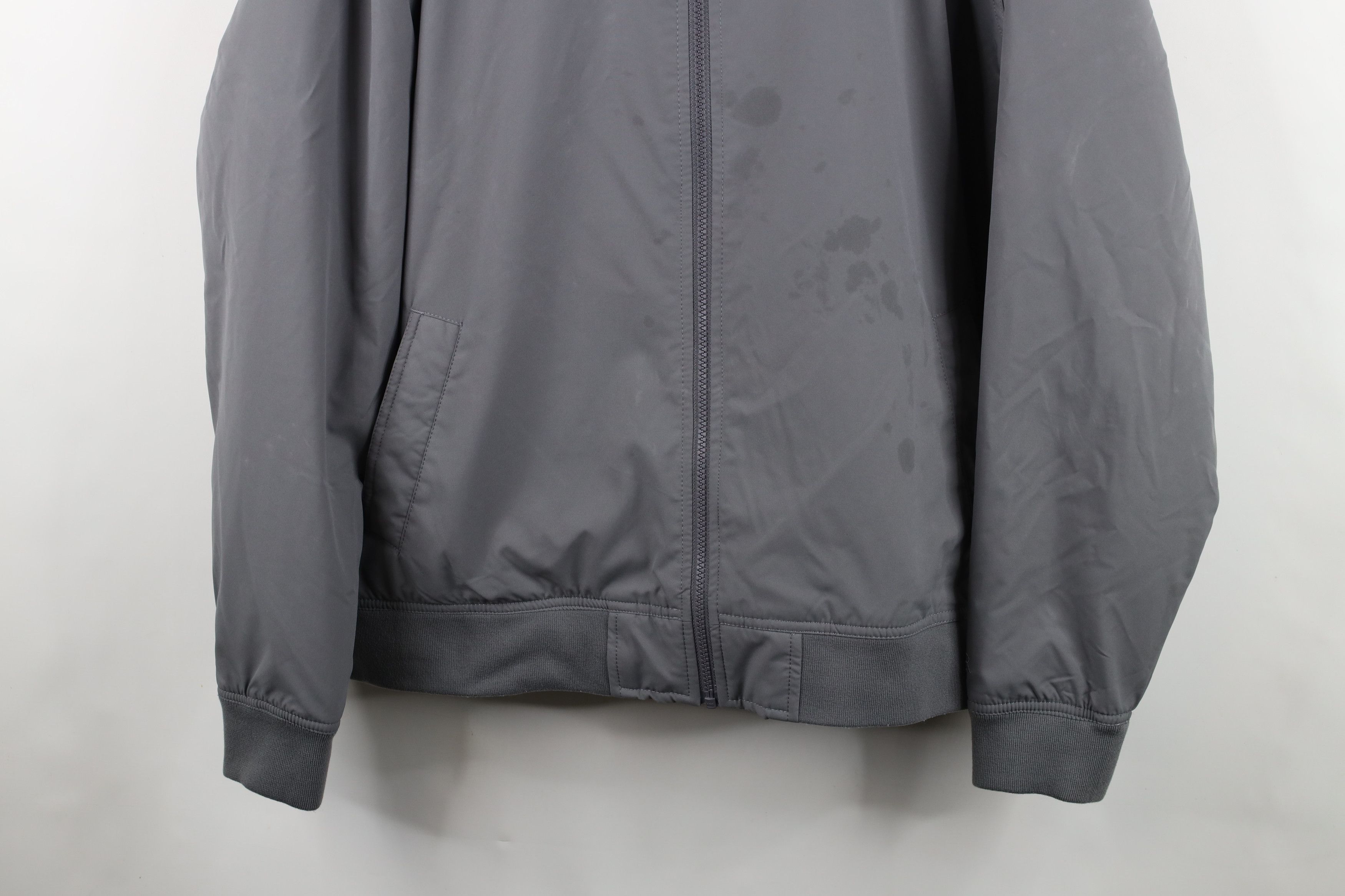 Banana Republic Banana Republic Micro Puffer Full Zip Bomber Jacket Gray Size US XL / EU 56 / 4 - 3 Thumbnail