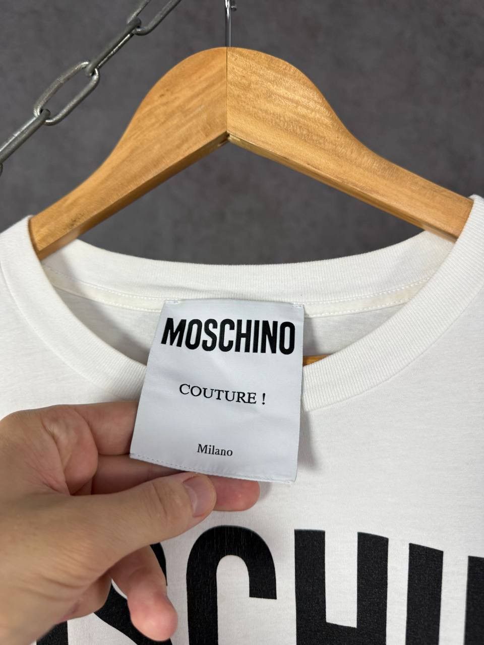 Moschino Moschino Milano luxury designer tee Size US L / EU 52-54 / 3 - 3 Thumbnail