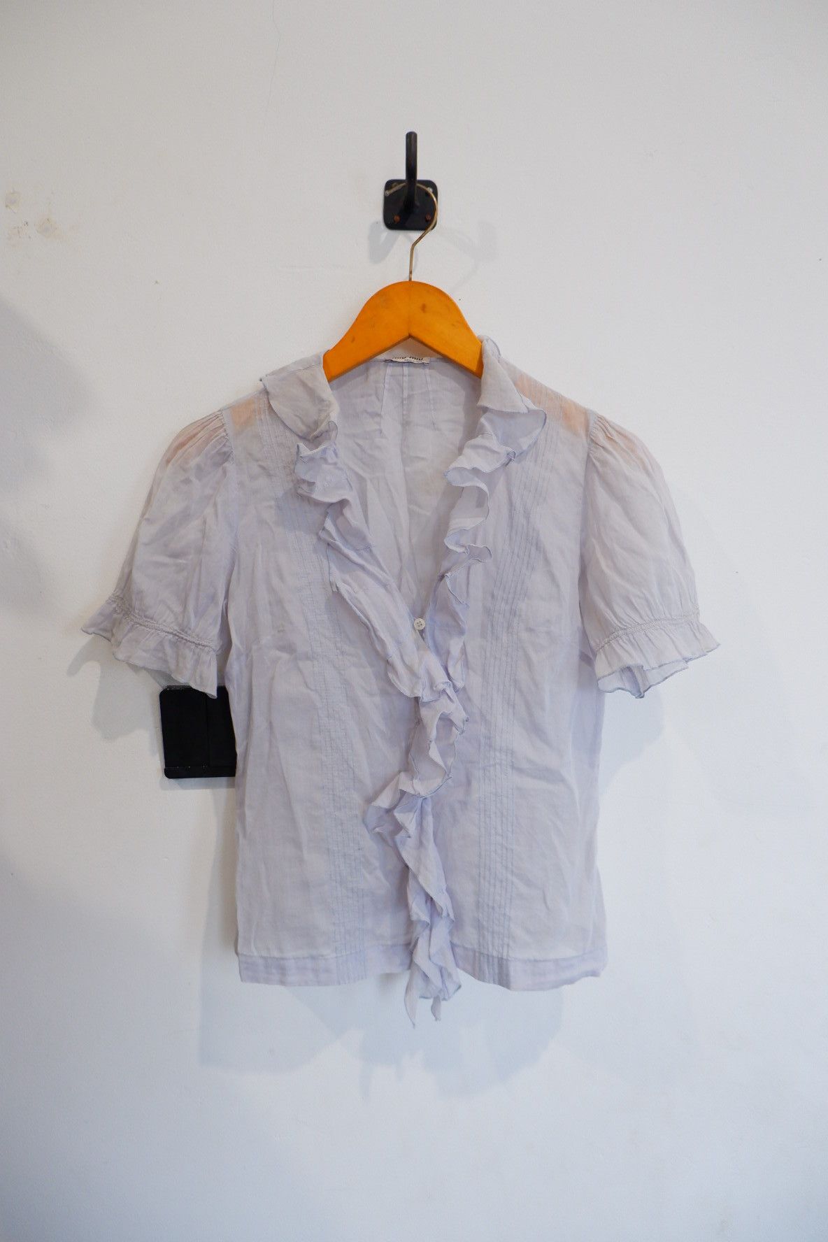 Miu Miu MIU MIU by Prada Sheer Blouses Shirts Size S / US 4 / IT 40 - 1 Thumbnail