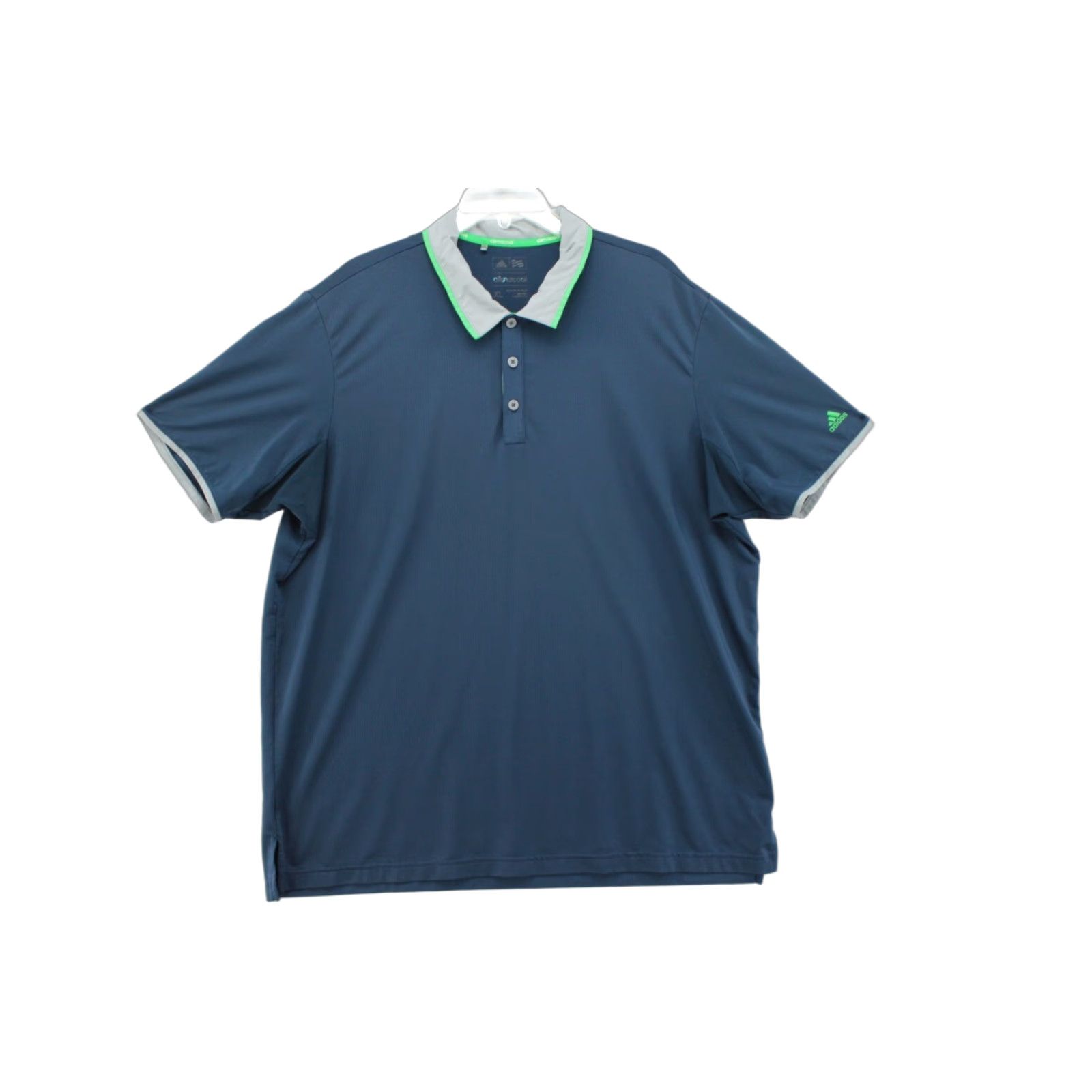Adidas Adidas Climacool Performance Golf Polo Shirt Mens XL Blue Green Breathable Polo Shirt Golf Adidas Climacool Size US XL / EU 56 / 4 - 1 Thumbnail