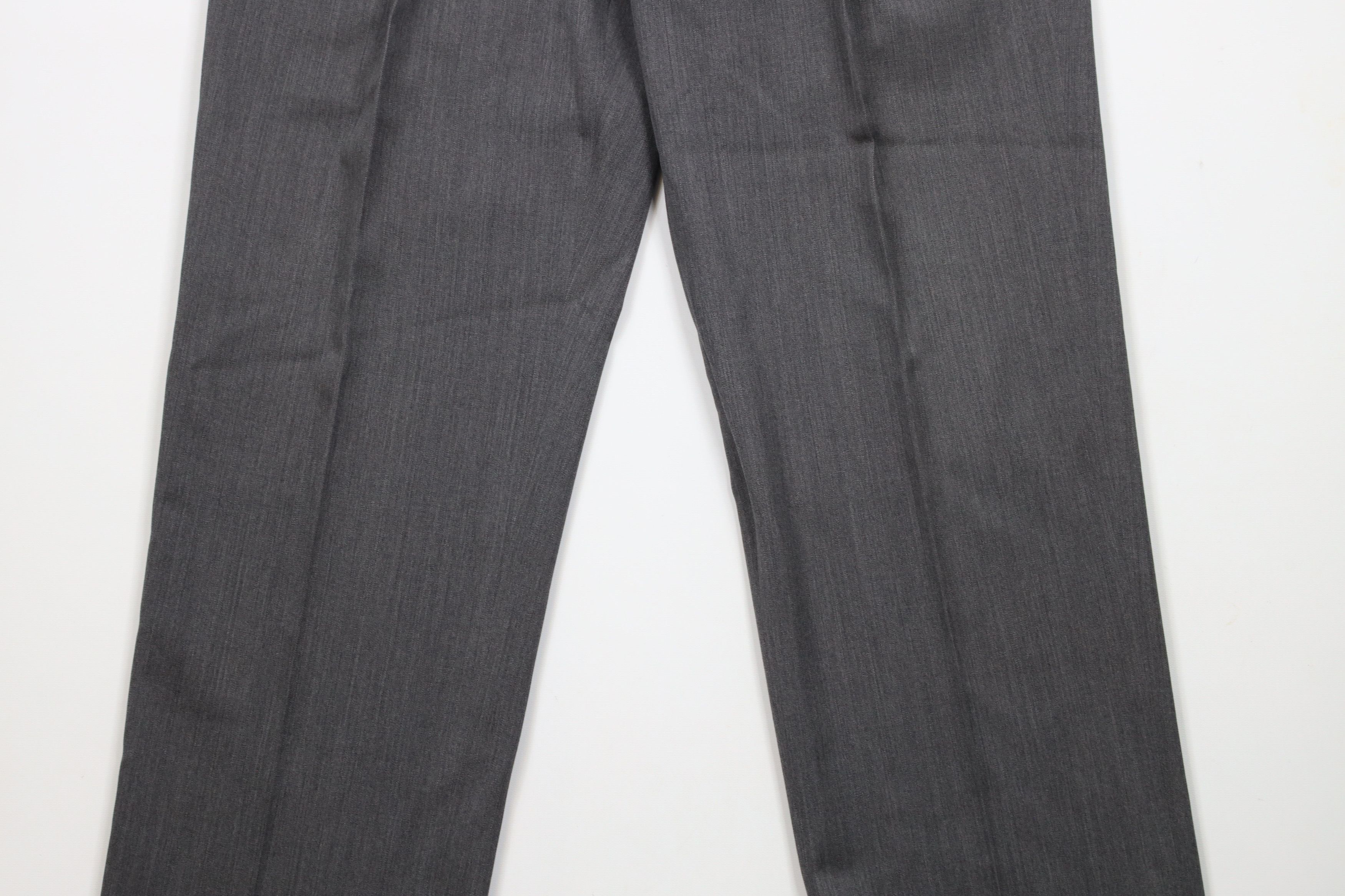 Brooks Brothers × Vintage Vintage Brooks Brothers Wide Leg Chino Pants Sharkskin Gray Size US 34 / EU 50 - 3 Thumbnail
