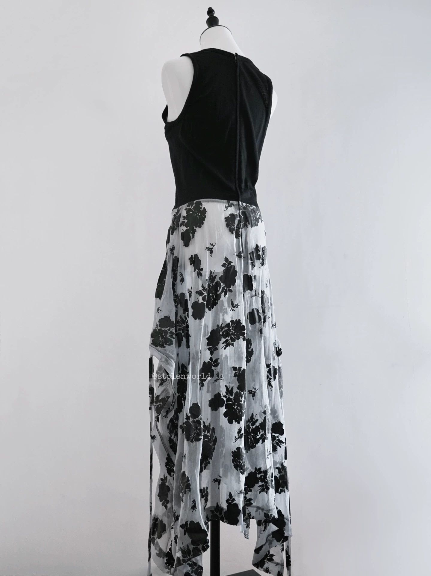 Comme des Garcons Comme des Garçons 1995 Rose Tulle Wool Dress Size F Size S / US 4 / IT 40 - 4 Thumbnail