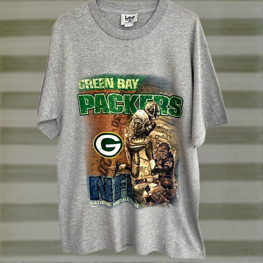 Nutmeg VINTAGE NUTMEG MILLS MENS GREEN BAY PACKERS SHIRT SZ LARGE DEADSTOCK GRAPHIC SHIRT KING OF NORMAN STATE? Size US L / EU 52-54 / 3 - 1 Thumbnail