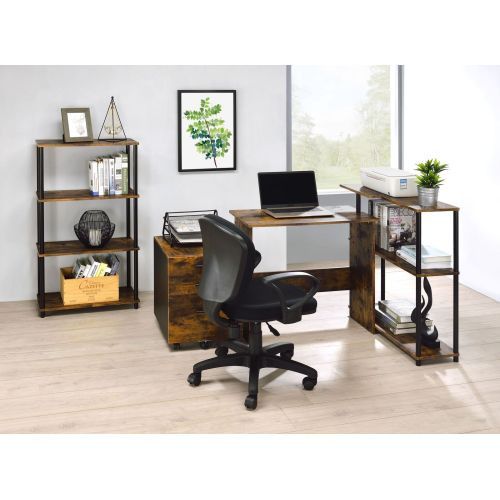 Designer × Homemade ACME Ievi Writing Desk, Weathered Oak & Black Finish 92750 Size US L / EU 52-54 / 3 - 4 Thumbnail
