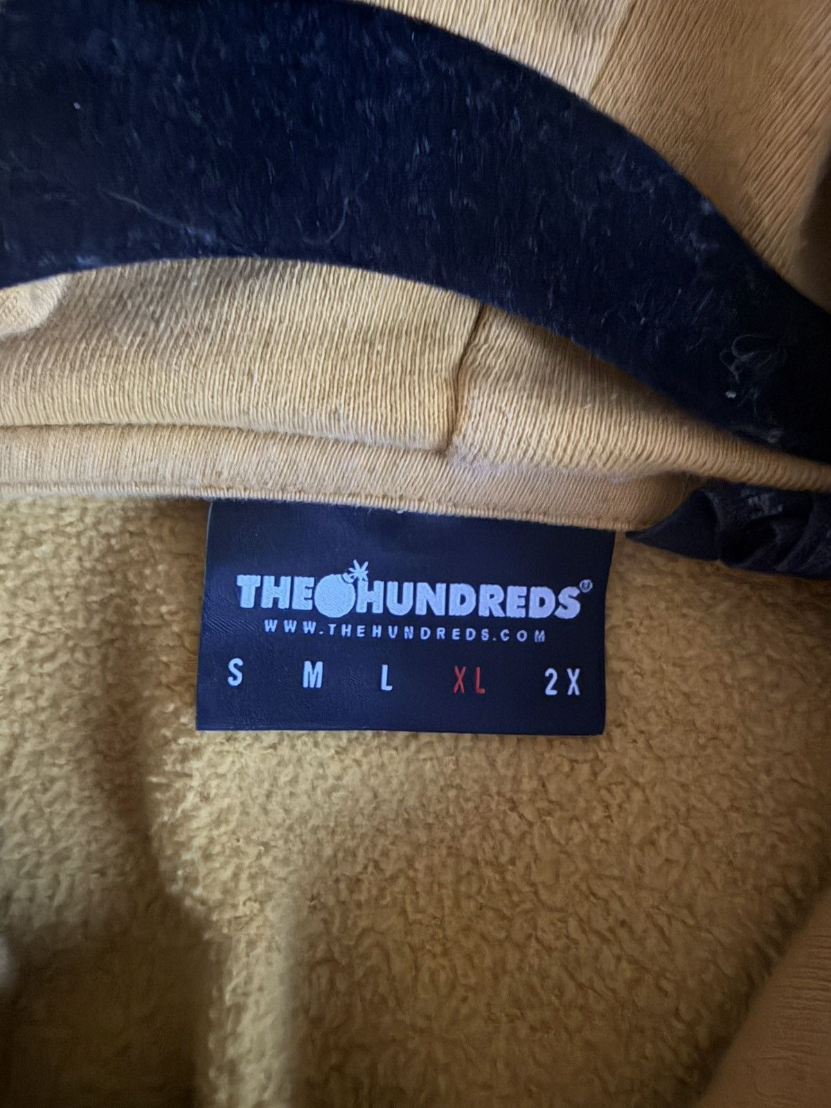 The Hundreds The Hundreds Colorblock Diagonal Hoodie Yellow Navy XL Size US XL / EU 56 / 4 - 3 Thumbnail