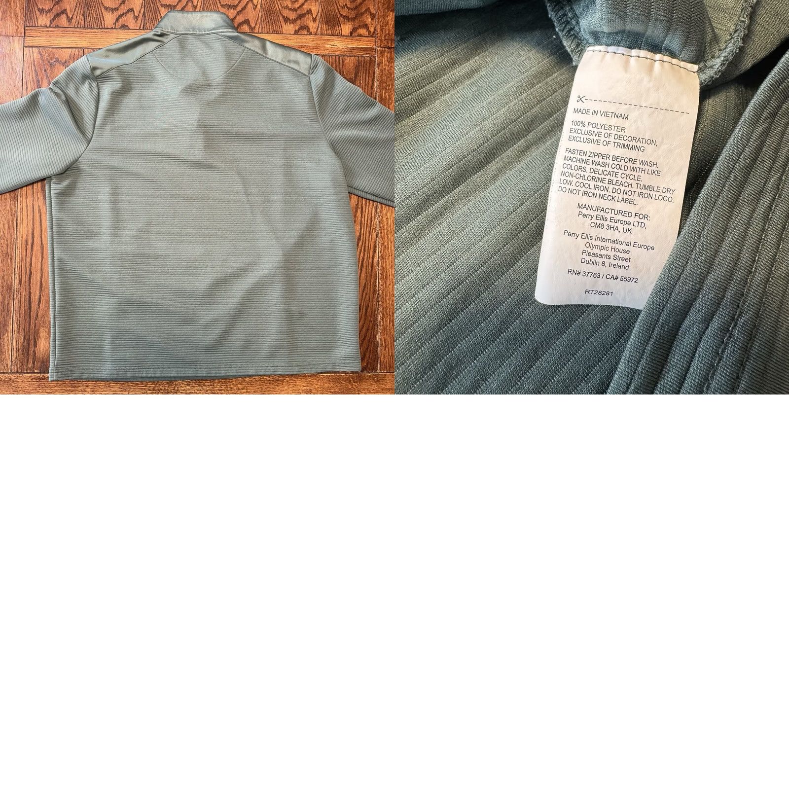 Callaway Callaway Pullover Mens 3XL Green Opti-Dri Golf 1/4 Zip Ribbed Performance Top Size US XXL / EU 58 / 5 - 8 Thumbnail