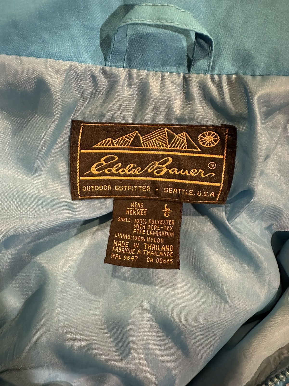 Eddie Bauer × Vintage Vintage Eddie Bauer 90s Windbreaker Cagoe Raincoat Jacket Size US L / EU 52-54 / 3 - 13 Thumbnail
