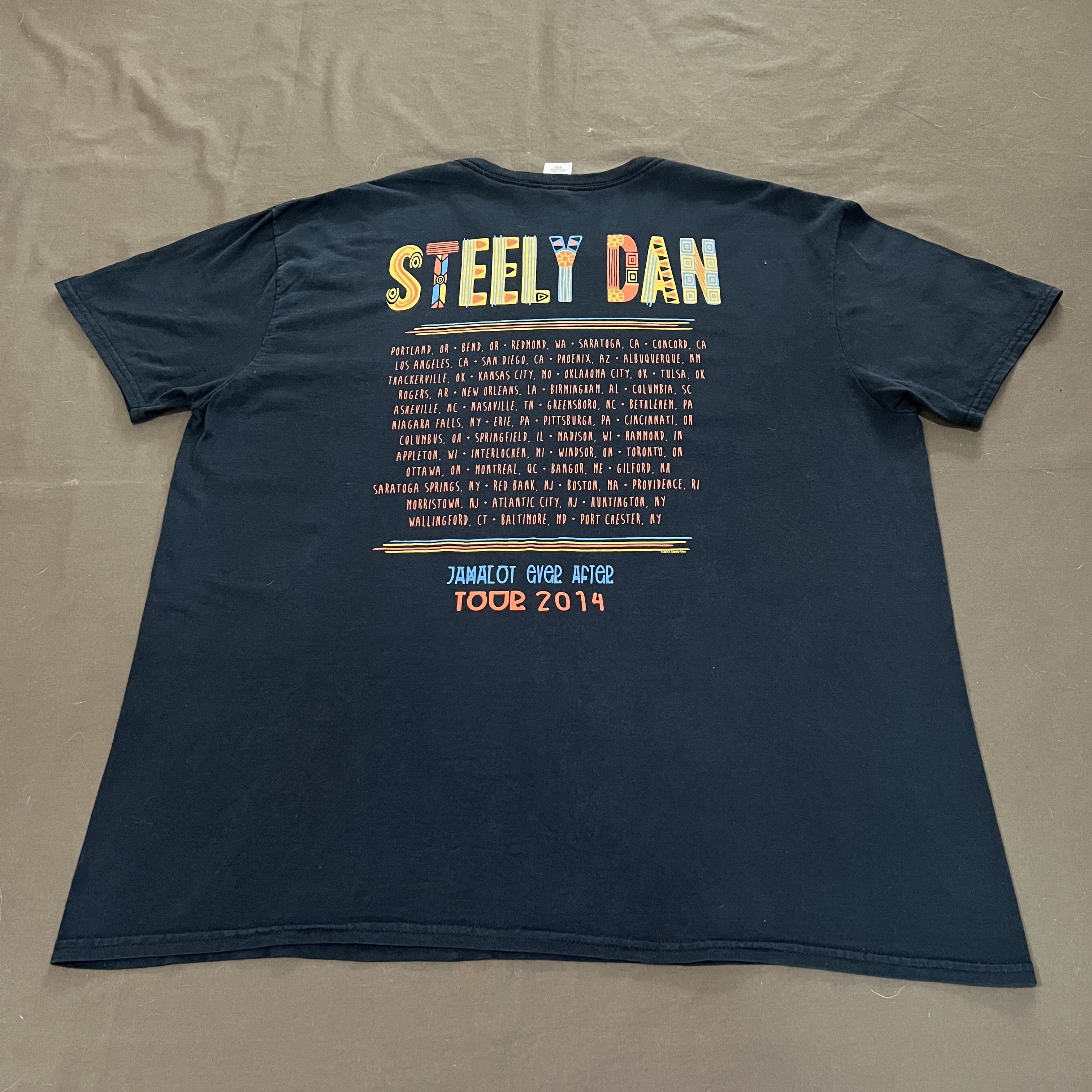 Band Tees 2014 Steely Dan Jamalot Promo Tour Tee 2XL Size US XXL / EU 58 / 5 - 5 Thumbnail