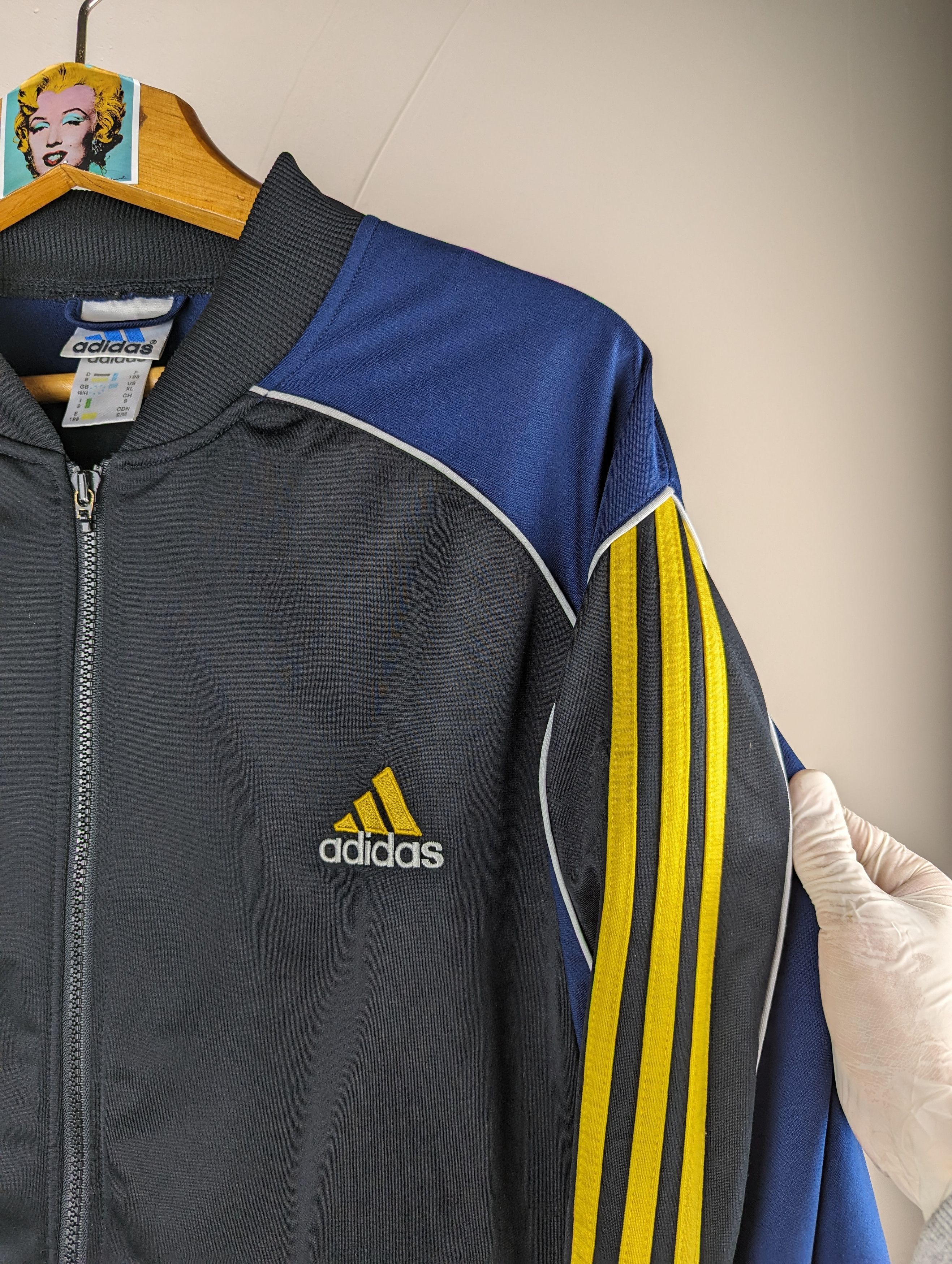 Adidas Vintage Adidas Perfomance Track Bomber Jacket Spellout Logo Size US XL / EU 56 / 4 - 3 Thumbnail